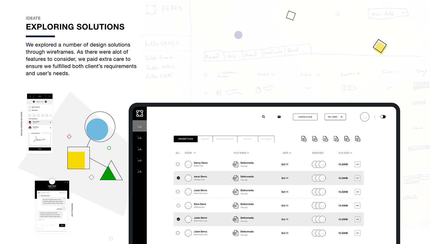 Collaboration Documents dropbox file transfer google drive OneDrive SaaS Platform  securely share sensitive documents UI UX design