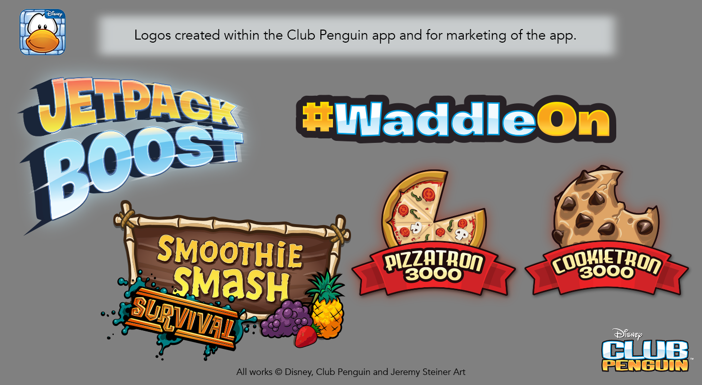 Club Penguin UI/UX ILLUSTRATION  concepts 2D art mobile ios android disney