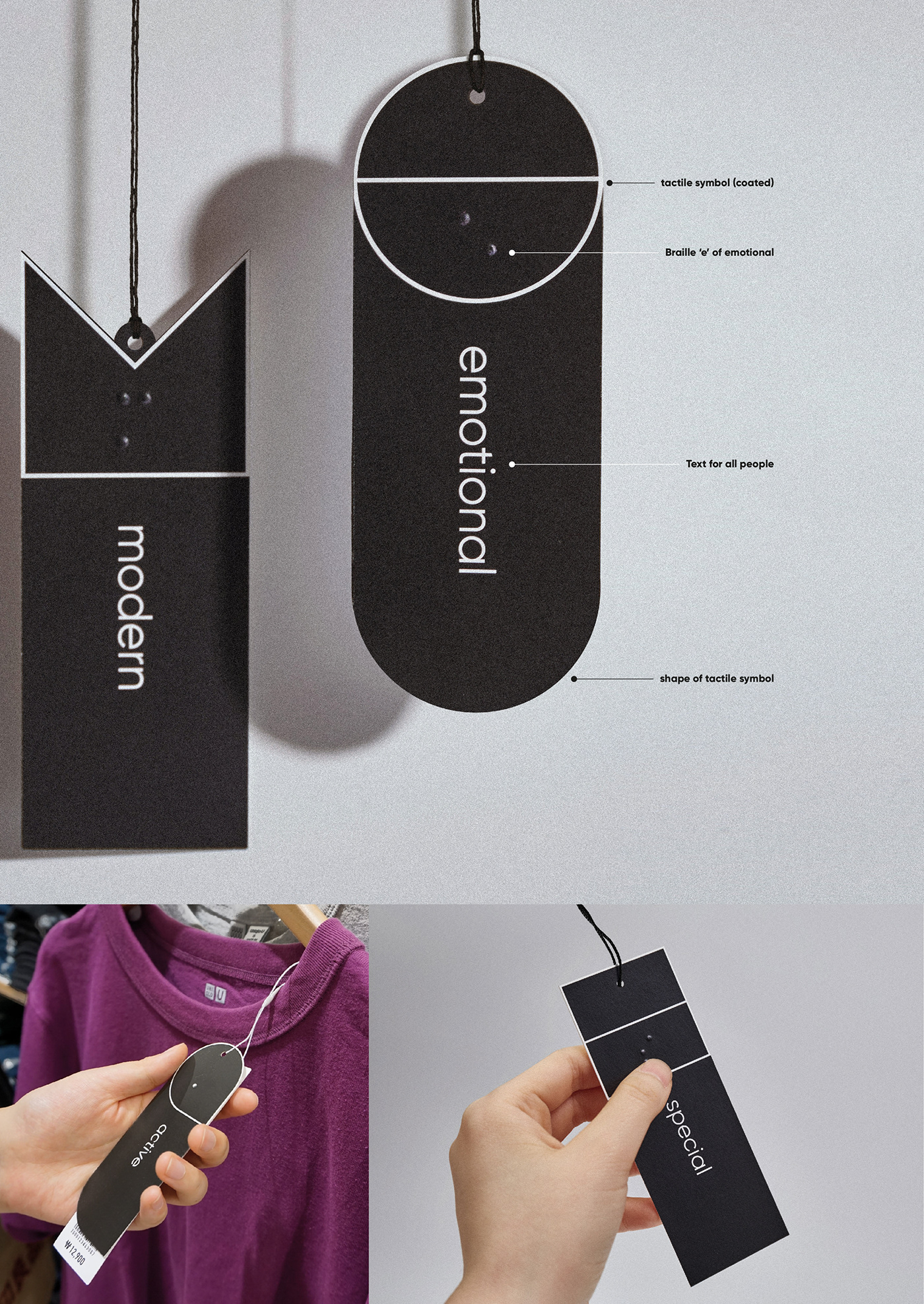 blind Fashion  branding  identity Braille brand experience graphic application magazine adobeawards