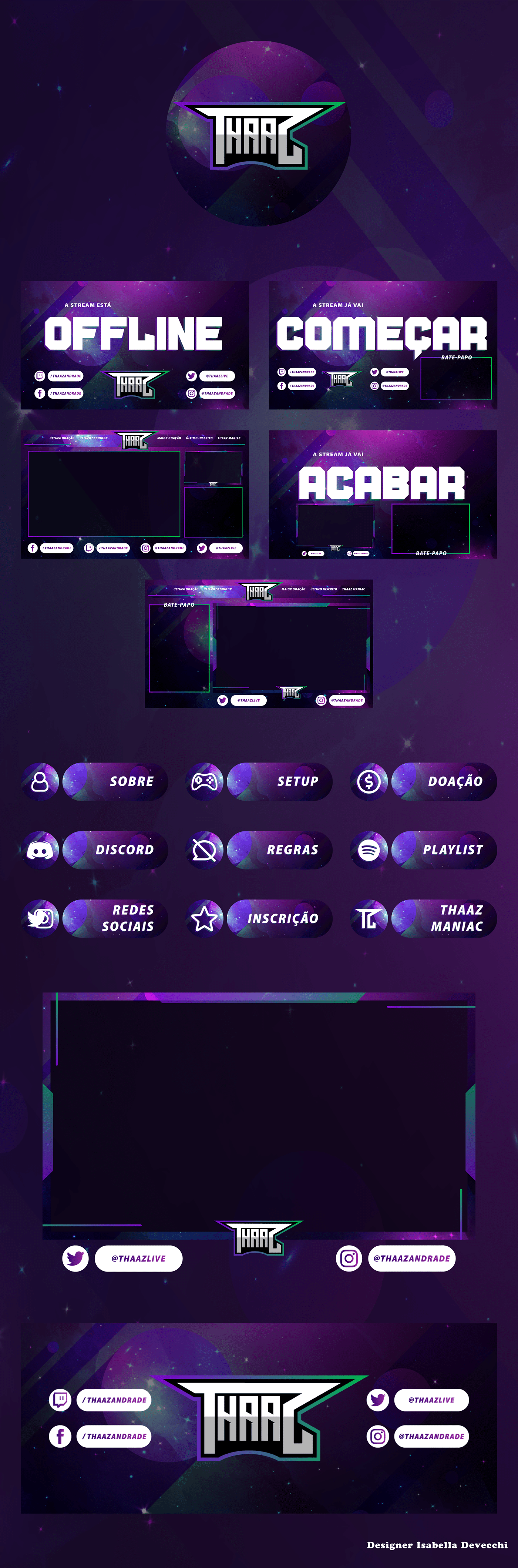 Twitch stream graphic design  Overlay Twitch Overlay screens esports game Gamer Gaming
