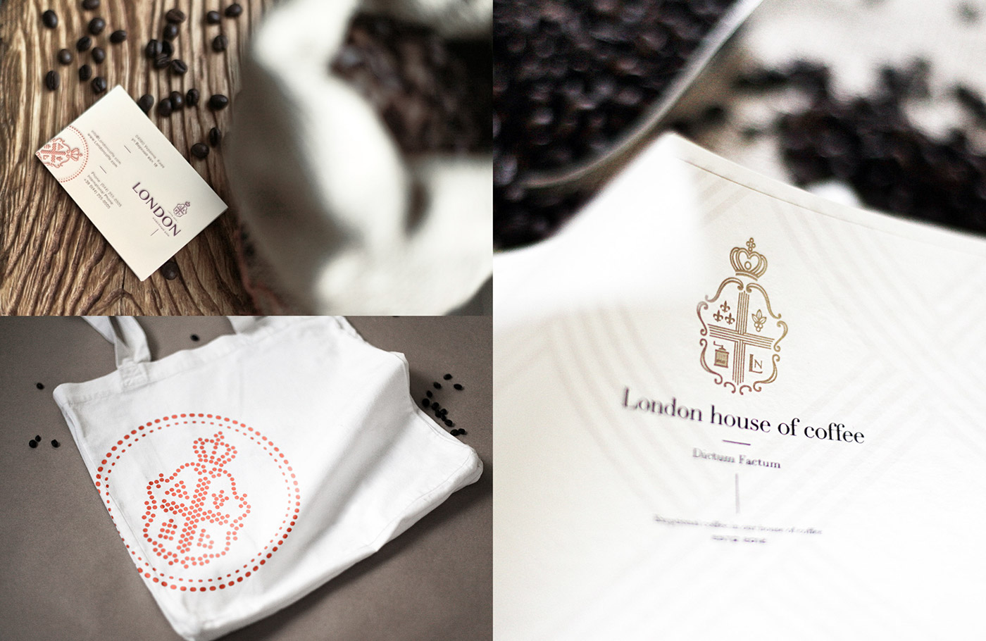 London Coffee cafe ukraine kiev identity logo development brand identity mark sign colour brandbook royal coat of arms heraldic