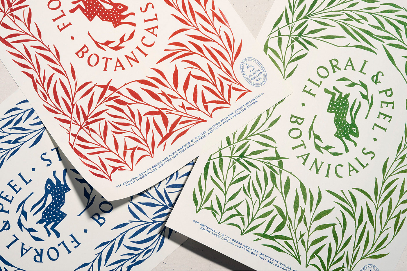 beer botanical branding  design flower Logo Design package design  Packaging pattern print