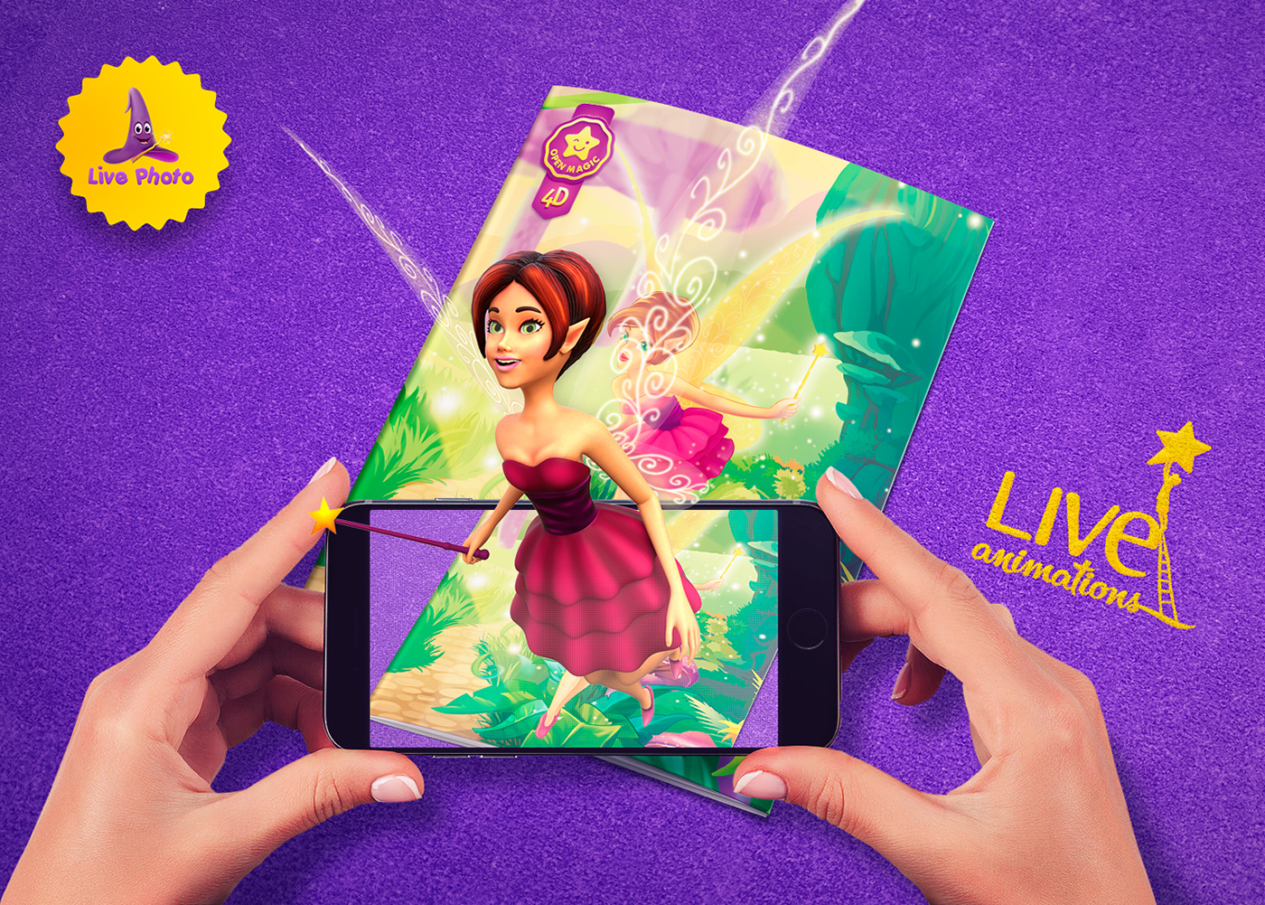 Live animations book augmented reality ios app augmented reality Magic   AR children