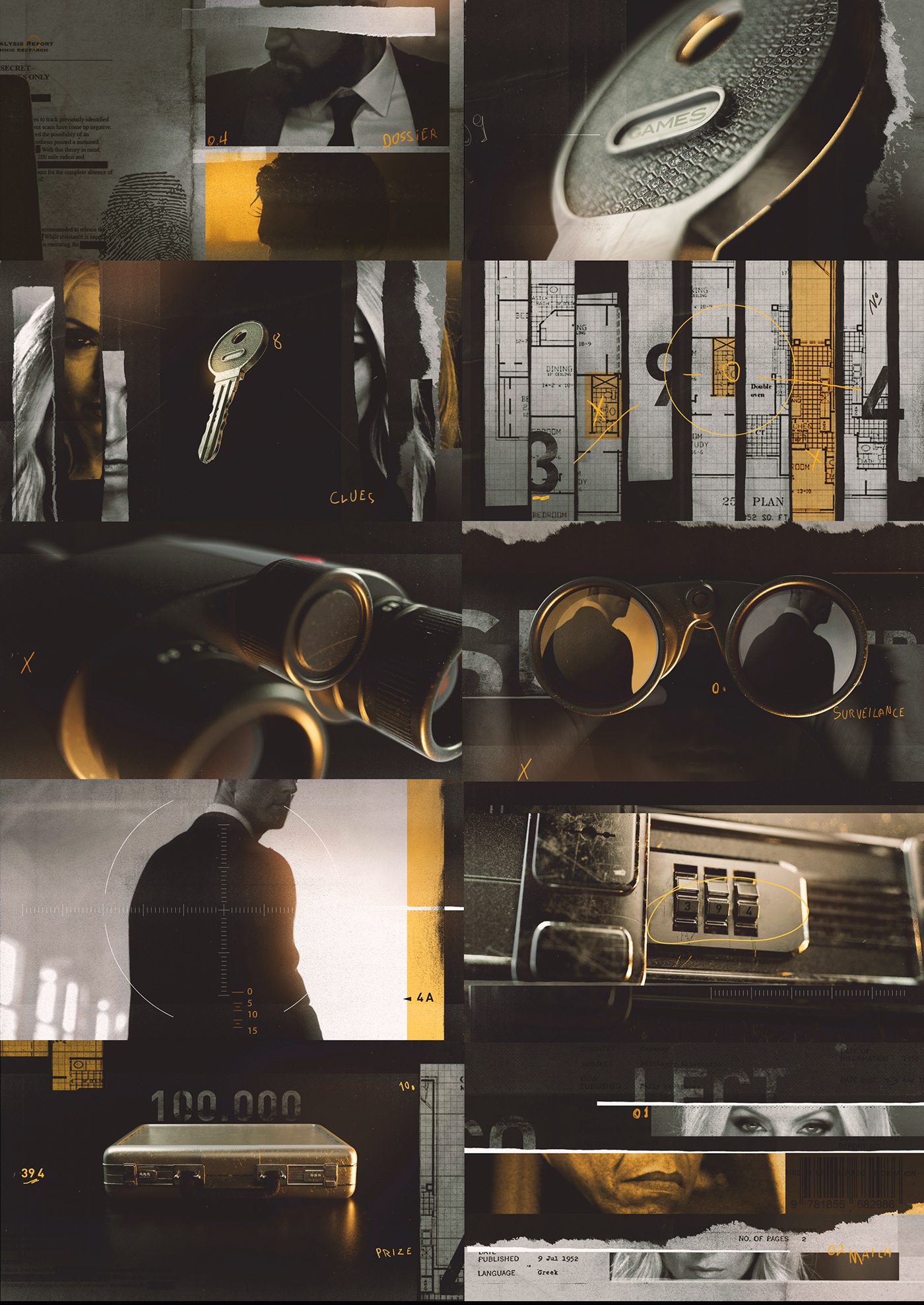 black and yellow Broadcast Design cinematography mad decent Octane Render spy two fresh