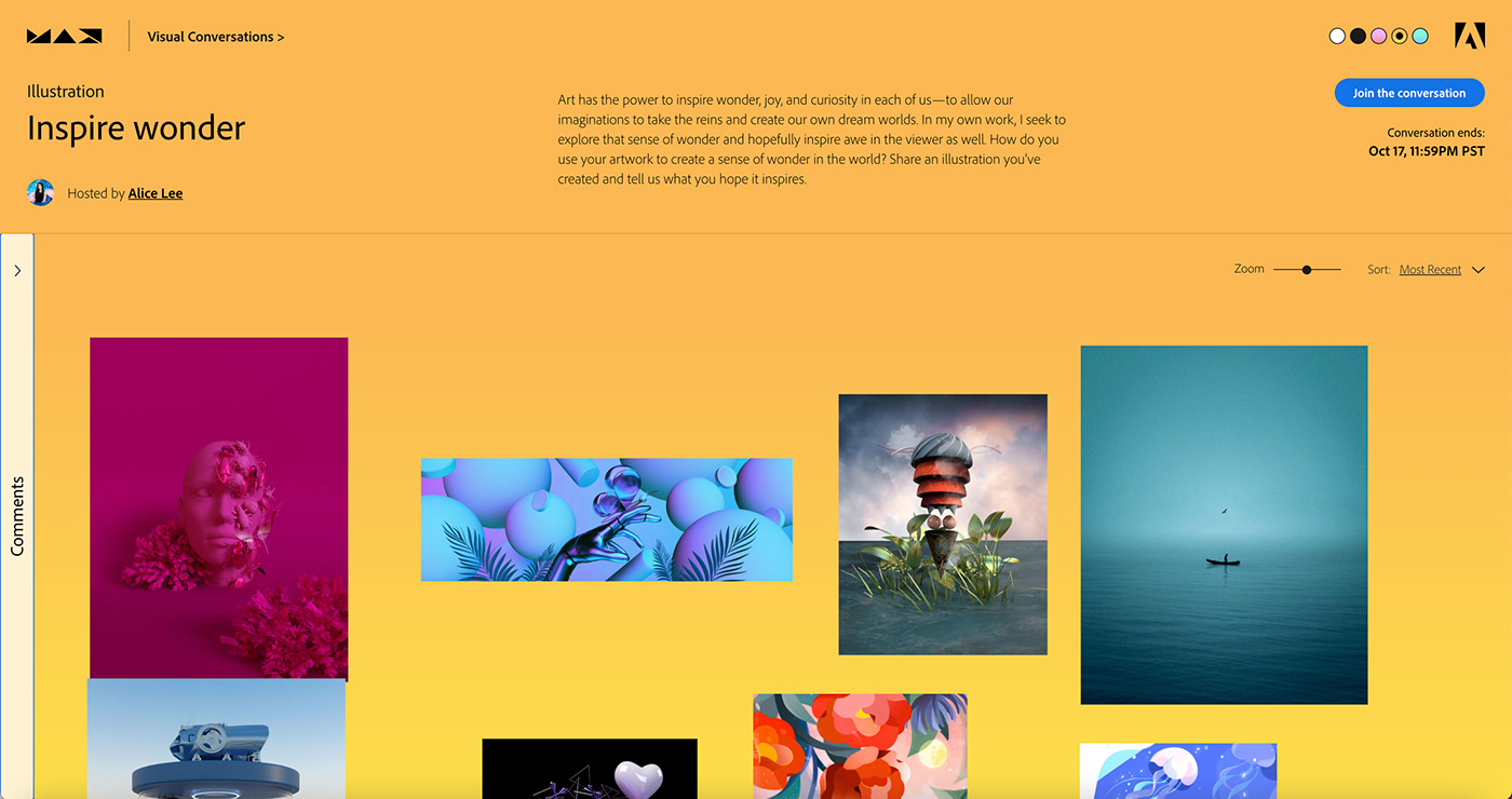 Adobe MAX community contributions interactive Experience Web Design  Website