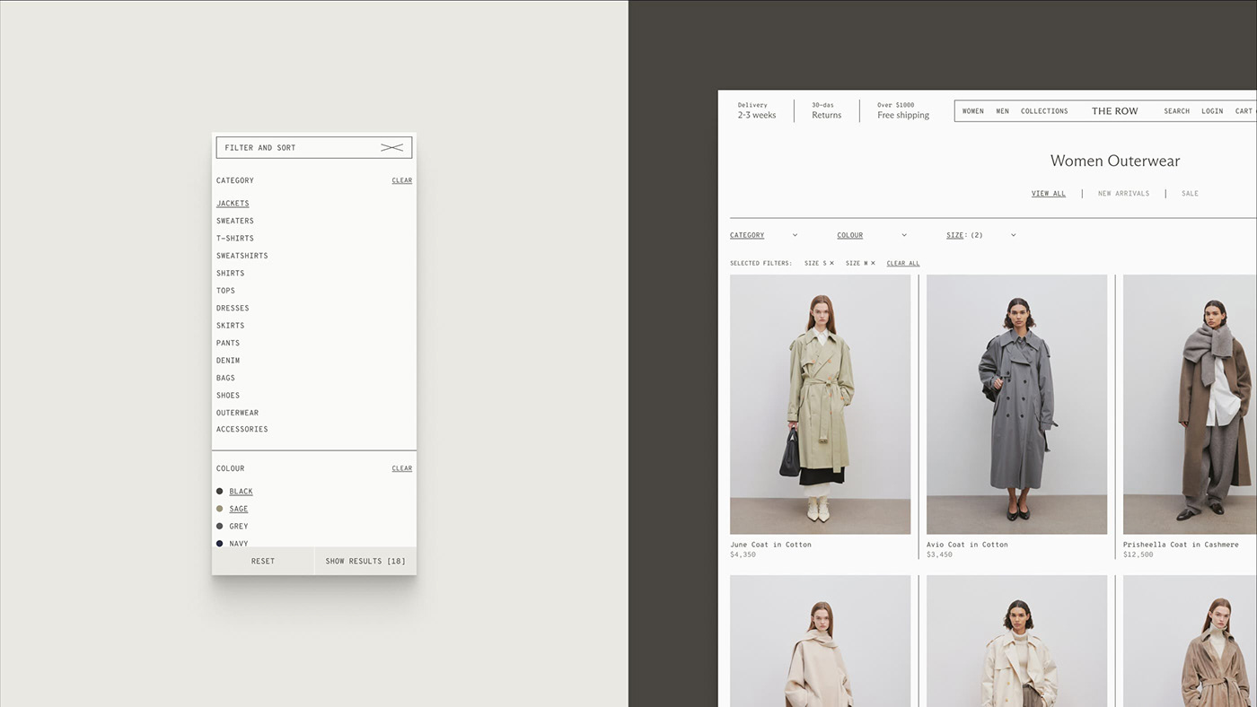 Fashion  Ecommerce shop Website UI/UX ui design Figma UX design landing page minimalistic