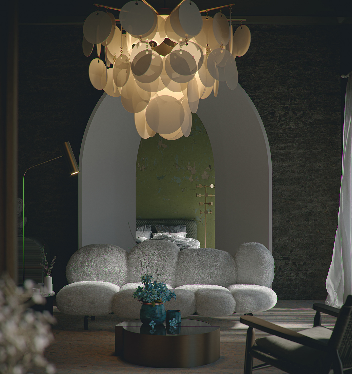 3ds max architecture archviz CGI corona render  designer Digital Art  interior design  Photography  sofa
