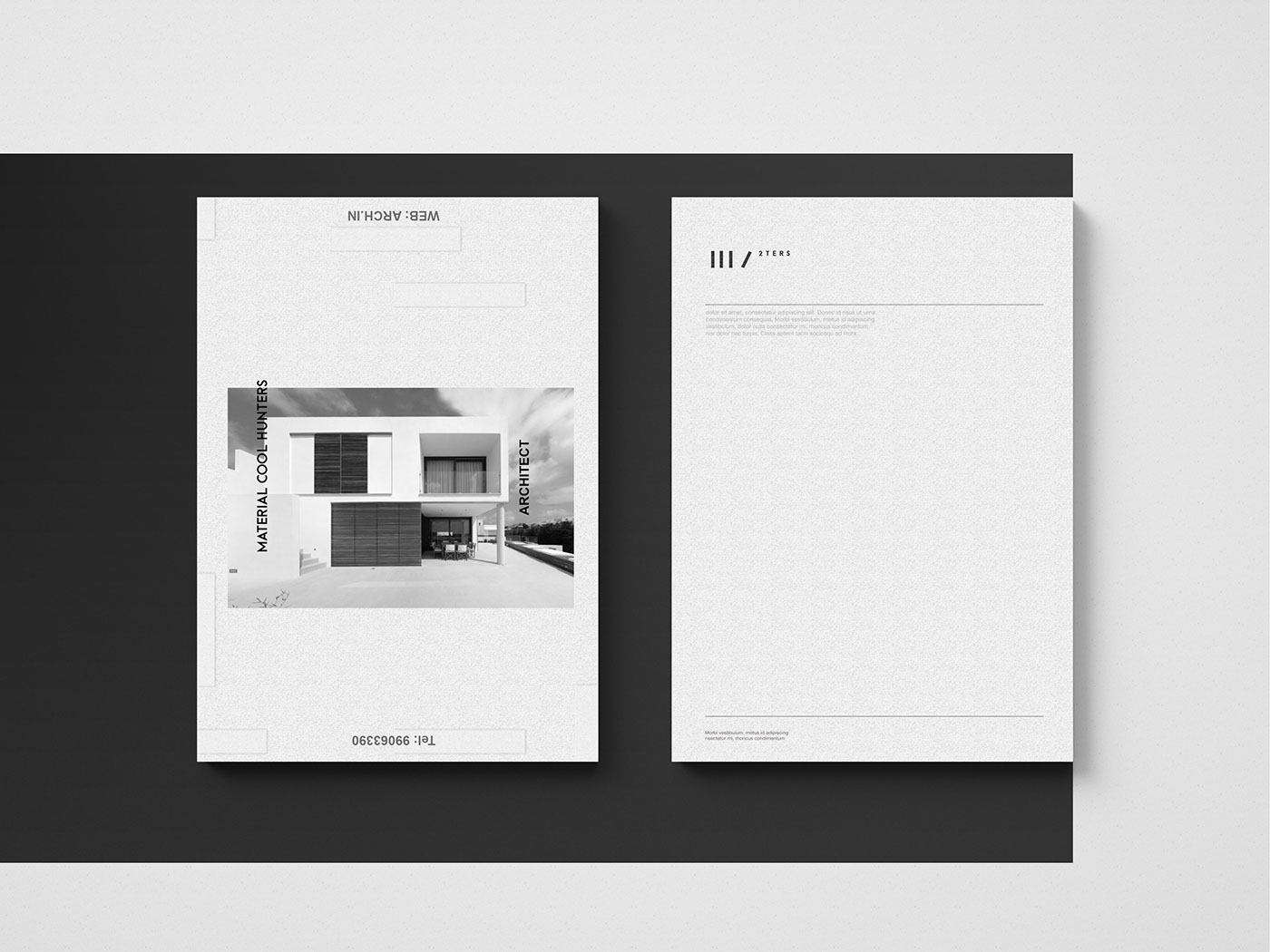graphicdesign architecture  stationery identity corporate matterial