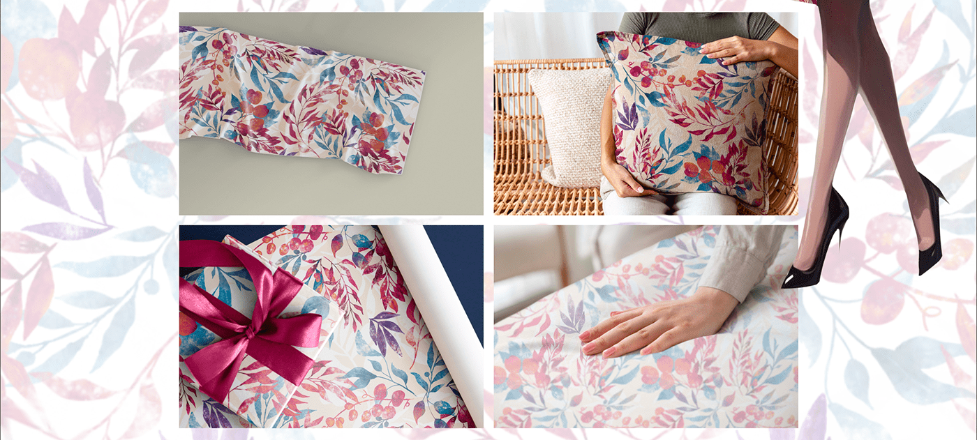 botanical art colorful DESIGN fashion design floral pattern home decor pattern print design  textile textile design  watercolor art