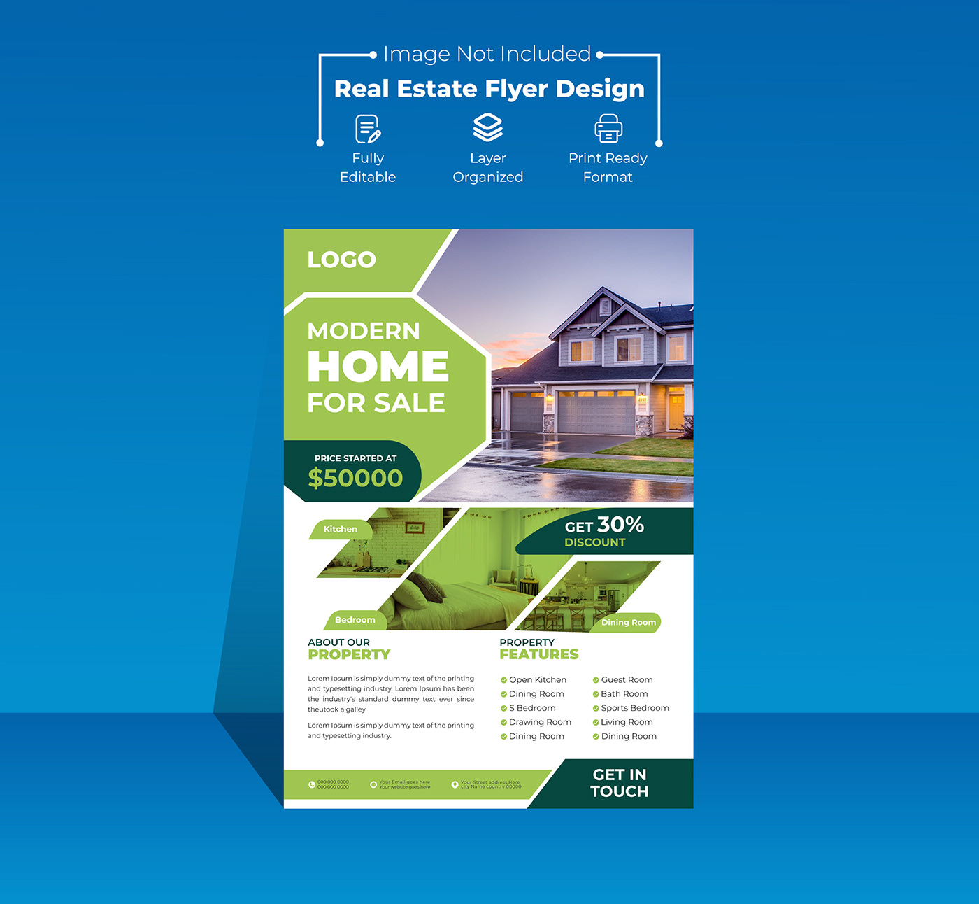 The purpose of real estate flyer design is to showcase properties effectively.