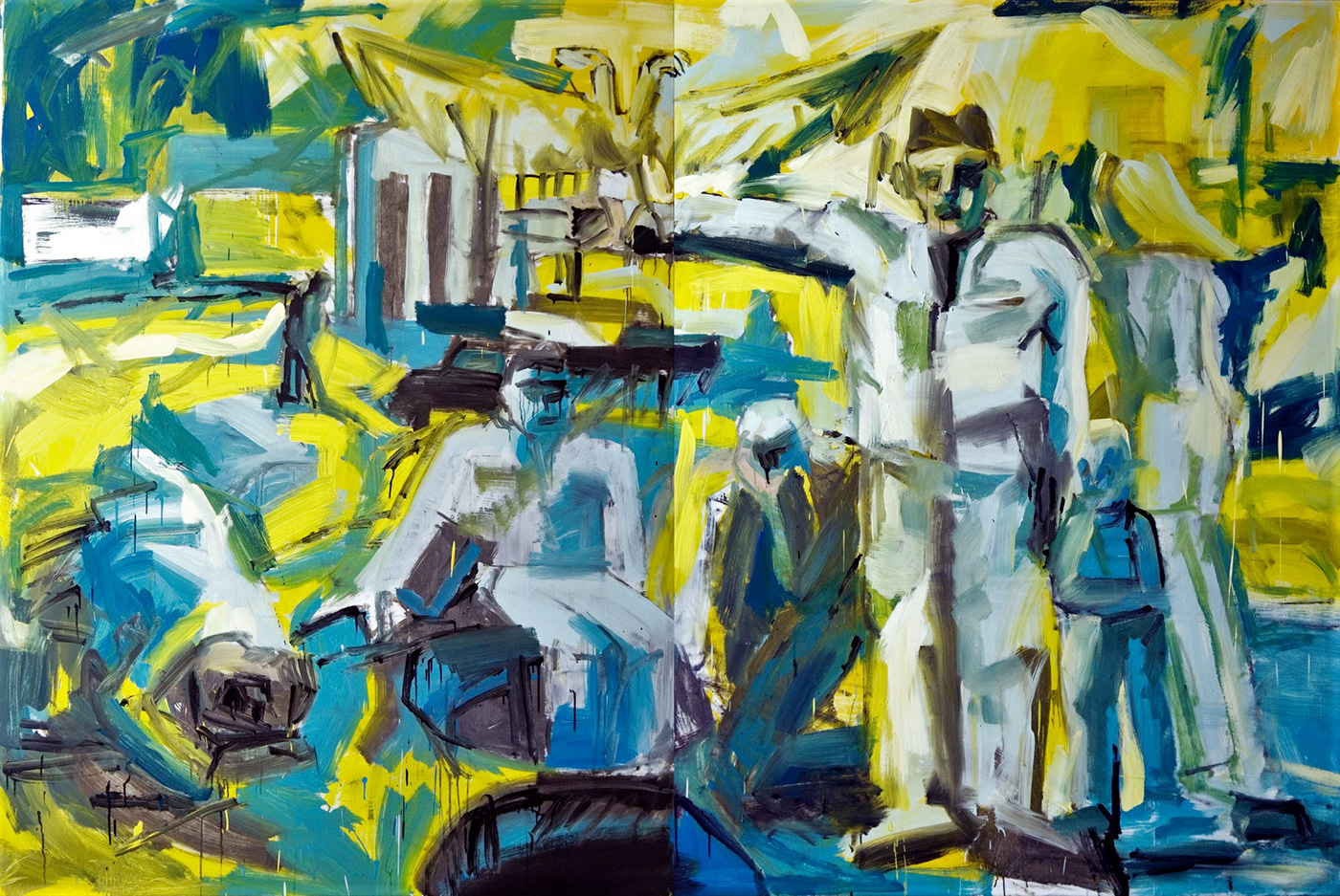 Narcis Alispahic Paintings neoexpresionism figurative Narative engaged art Zeitgeist