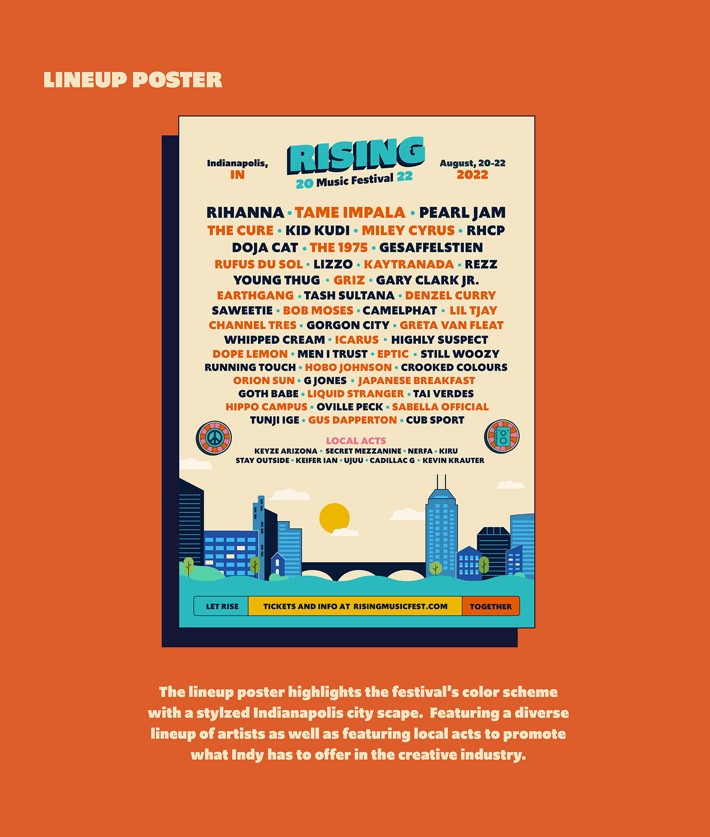 Festival Lineup Poster for 2022