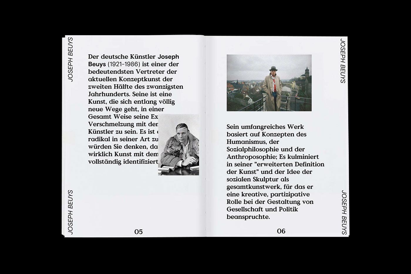 Joseph Beuys deutsch Fluxus Grafik Design sculpture book editorial