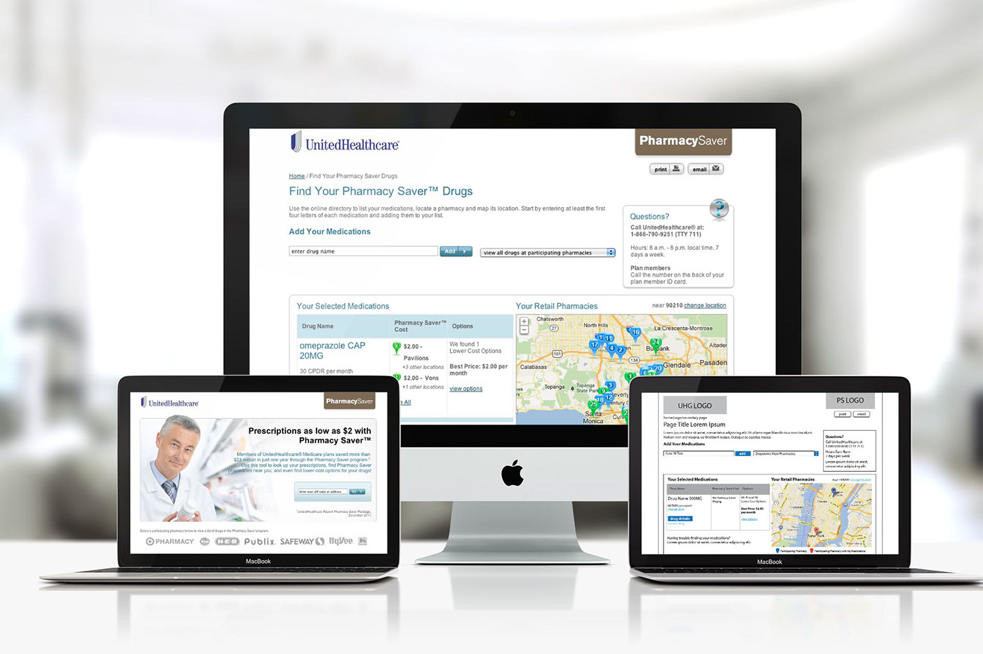 pharmacy  health care online tools ux wireframes