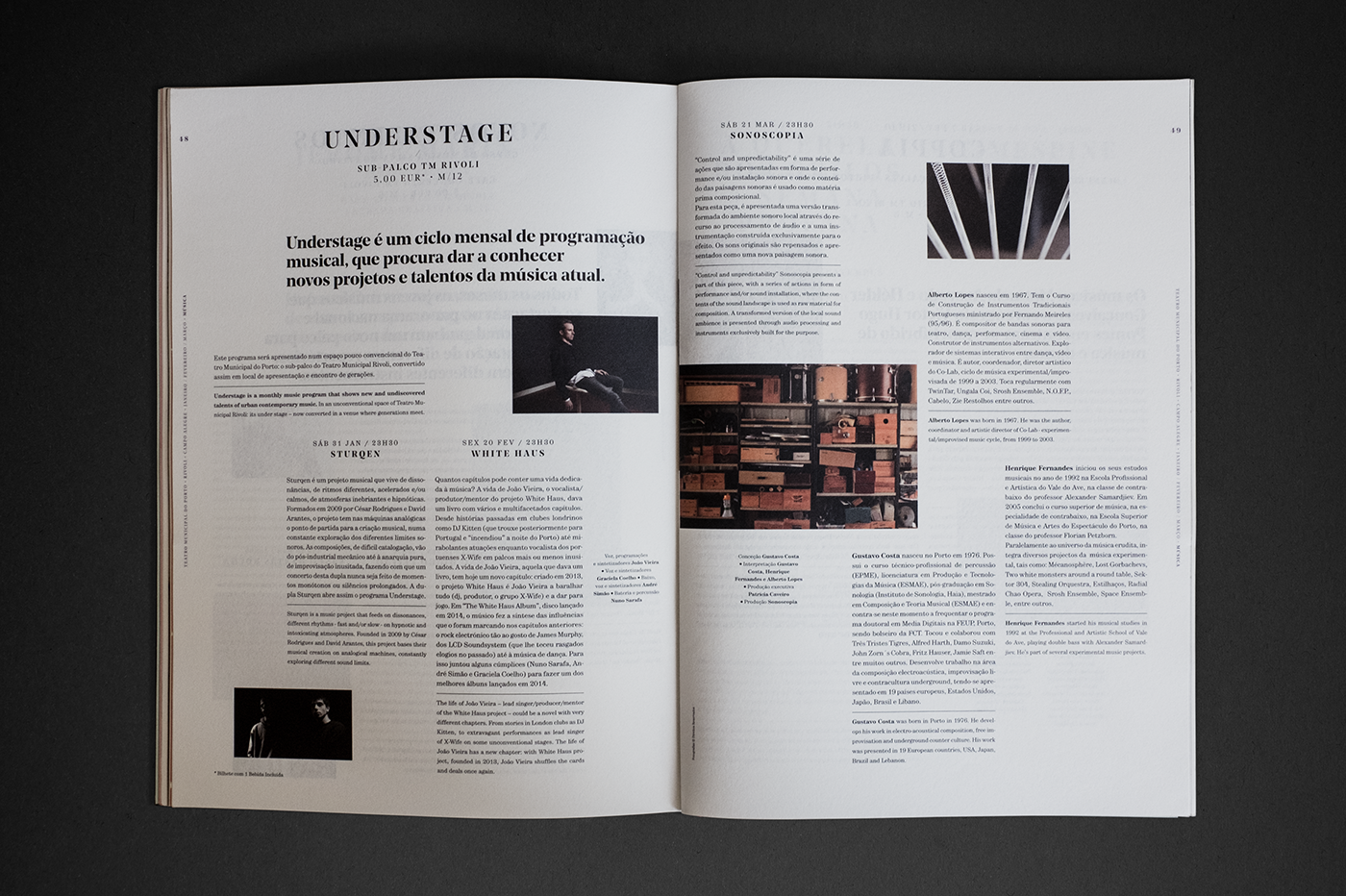 porto editorial Theatre programme culture oscar maia Layout print typography  