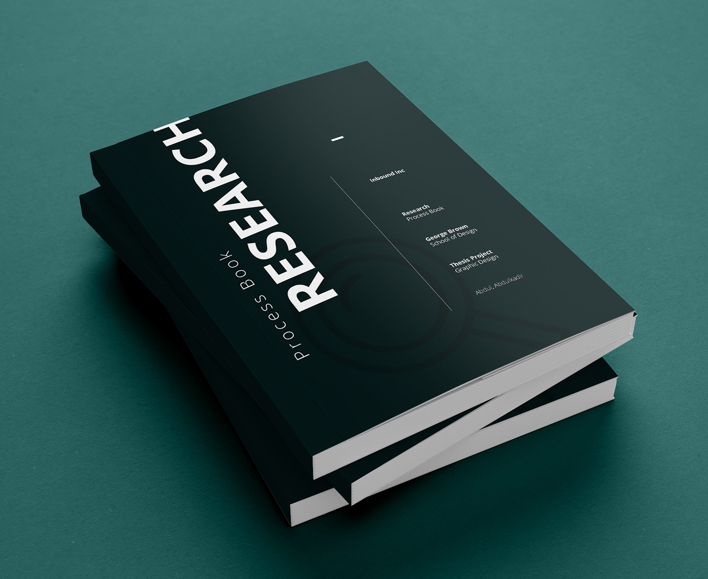 book InDesign process thesis