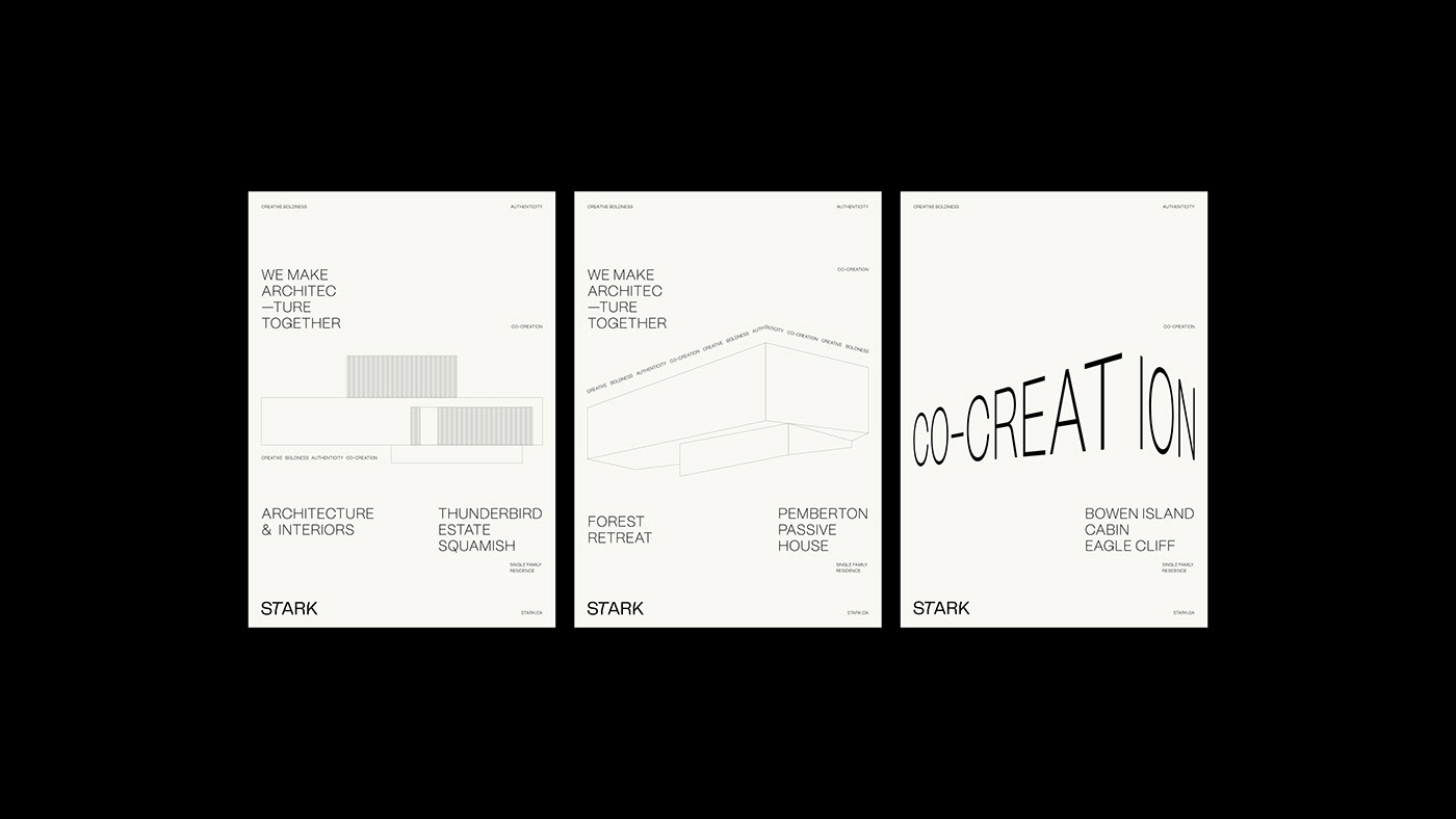 architecture branding  visual identity clean minimal Website Design linear