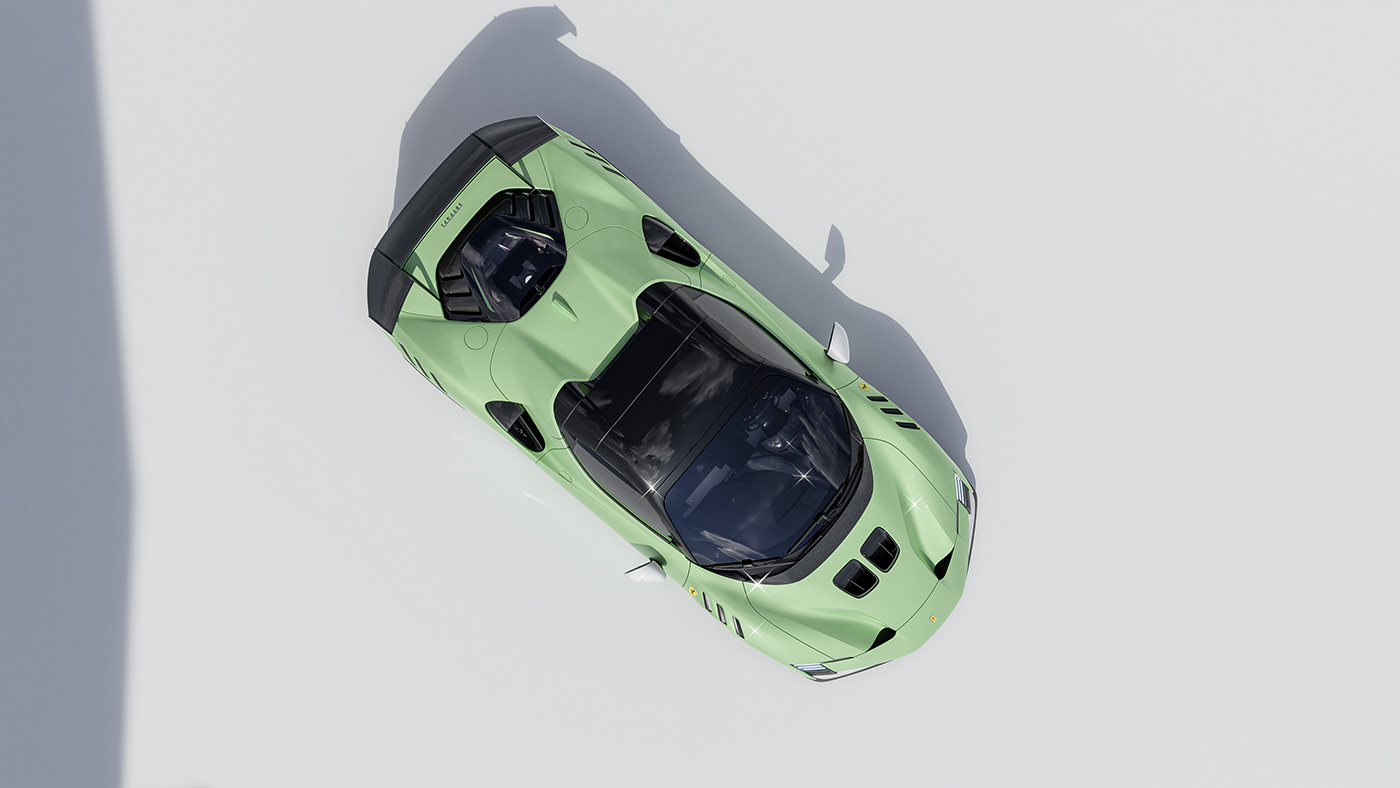 FERRARI automotive cgi CGI blender blender cycles visualization Render 3D