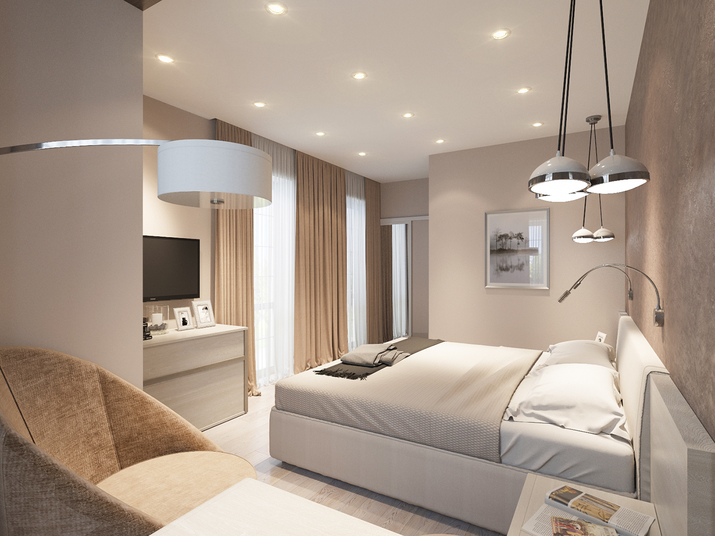 3d max Render Interior design 3D bathroom bedroom gestroom дизайн интерьер