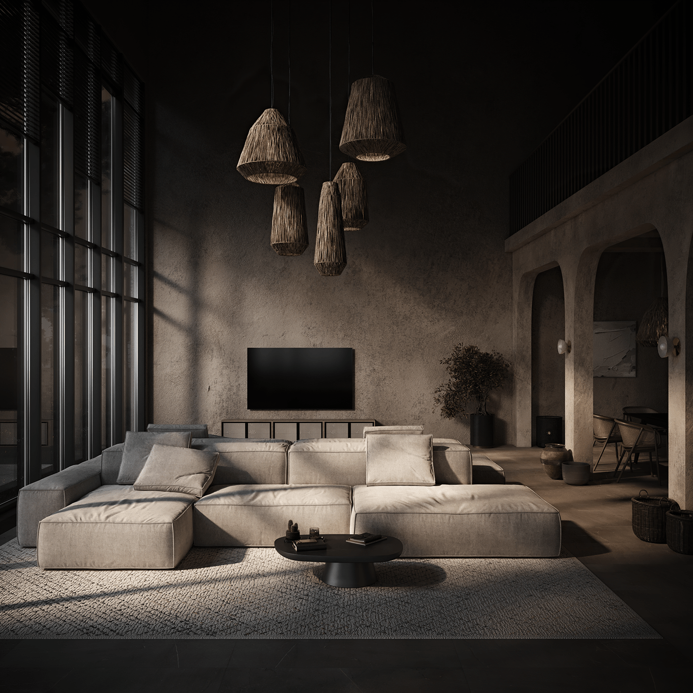 3ds max architecture archviz interior design  Render sand sofa sofa design visualization