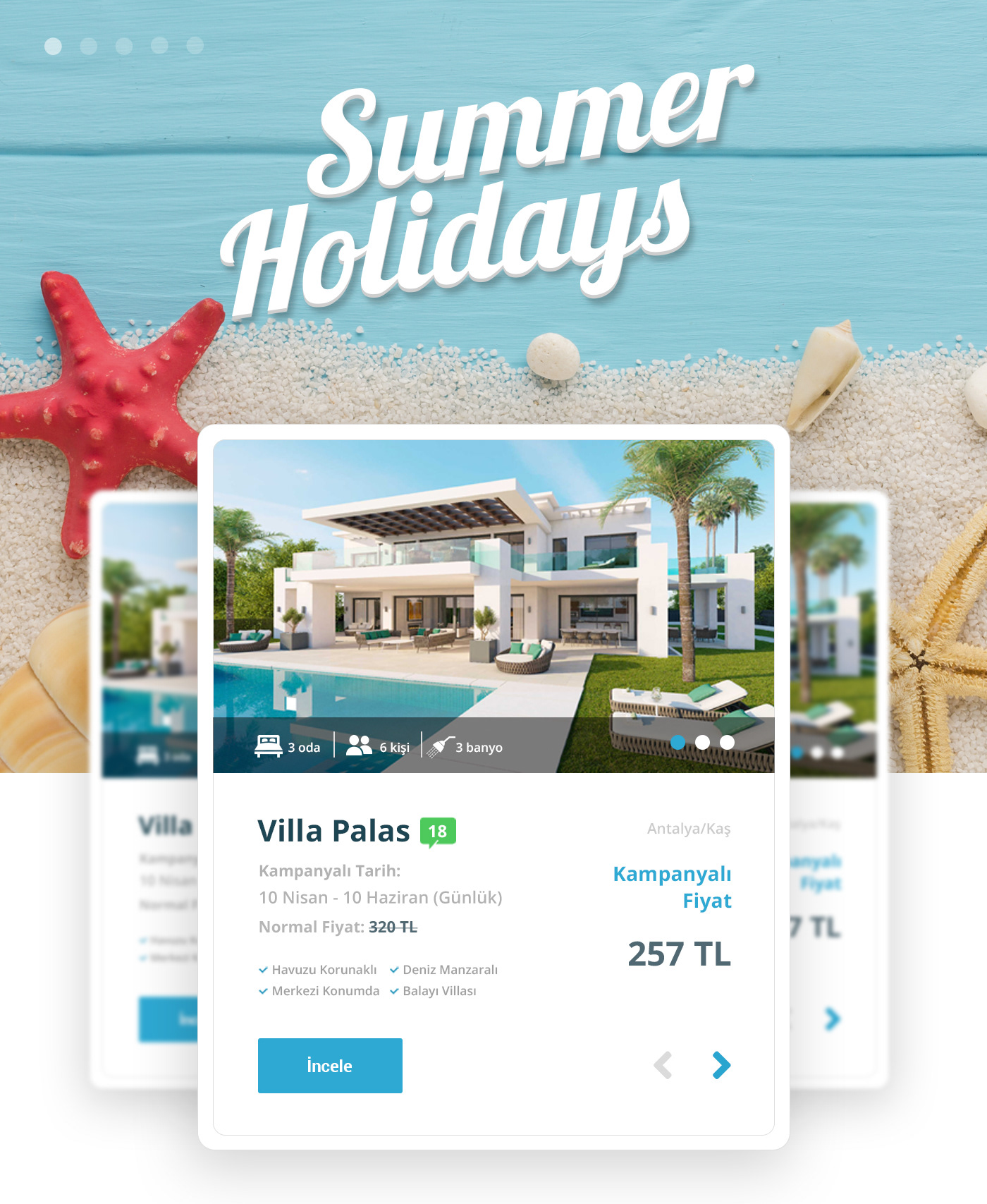 Villa Travel Holiday Web design UI ux css de development