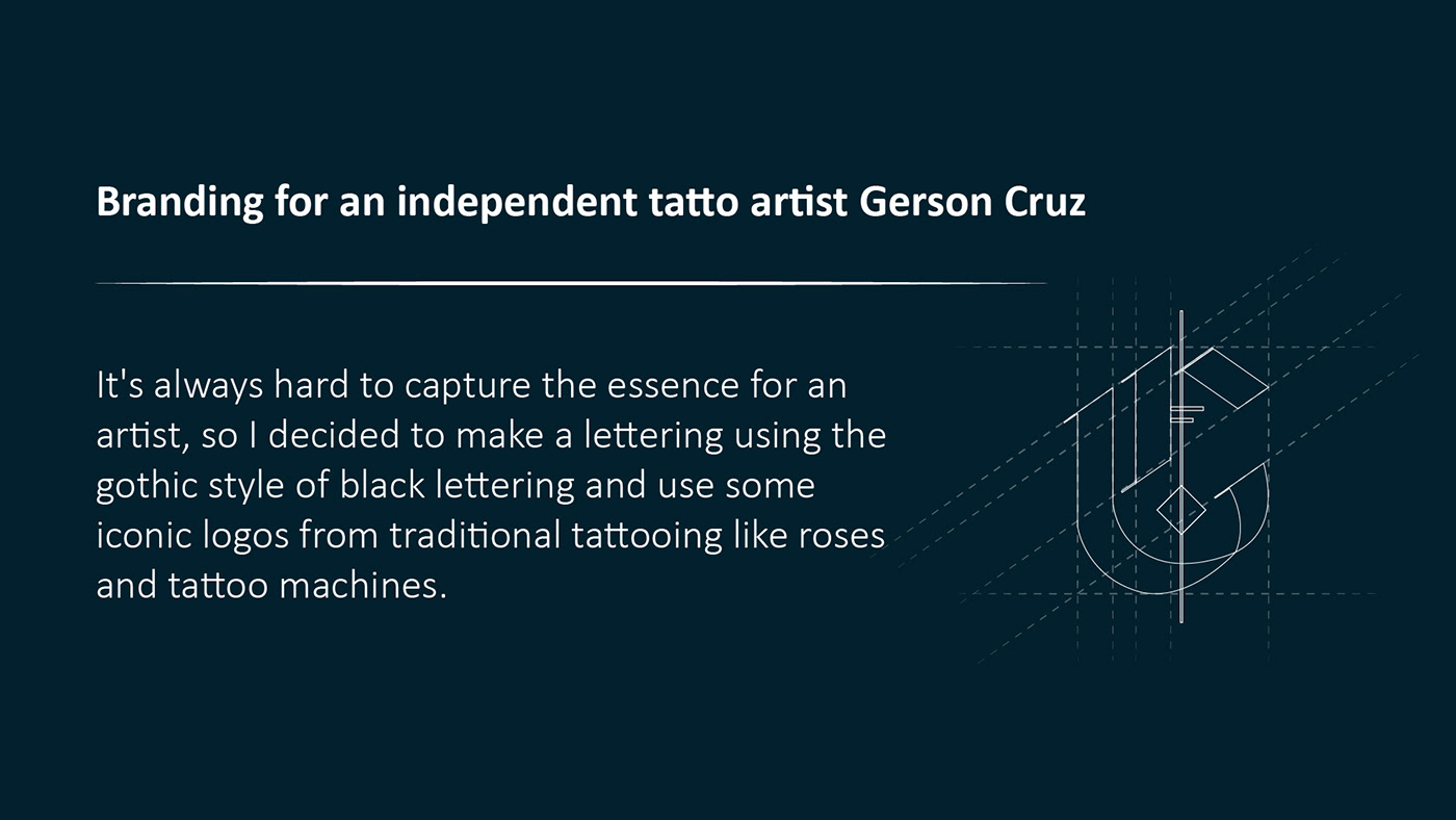 design gráfico identidade visual lettring marketing   tatto studio branding