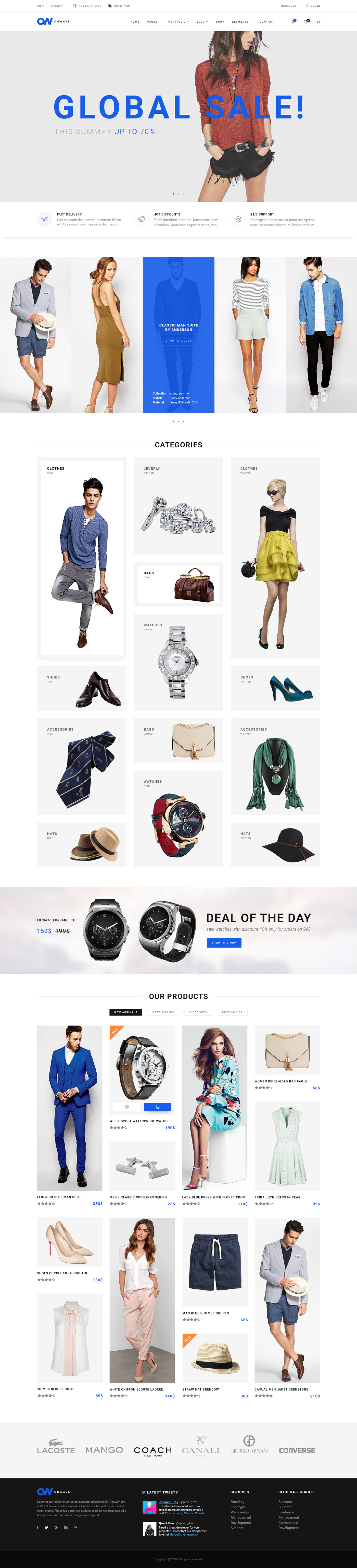 Blog business corporate Fashion  modern Multipurpose psd psd template shop