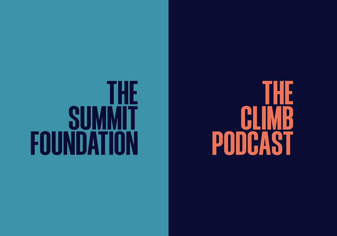 identity logo branding  summit foundation spotify podcast