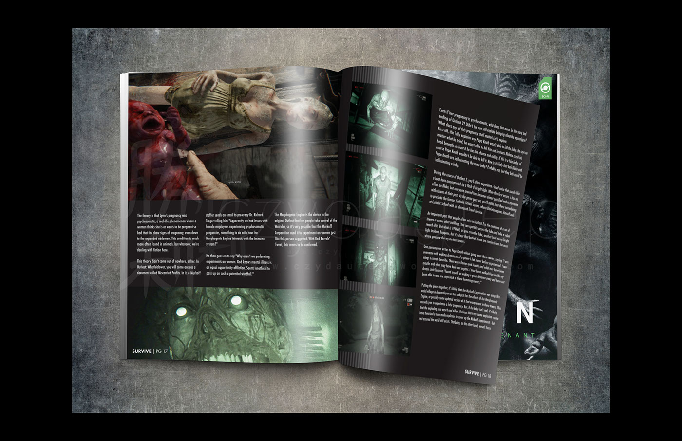 survive horror survival magazine publication Video Games