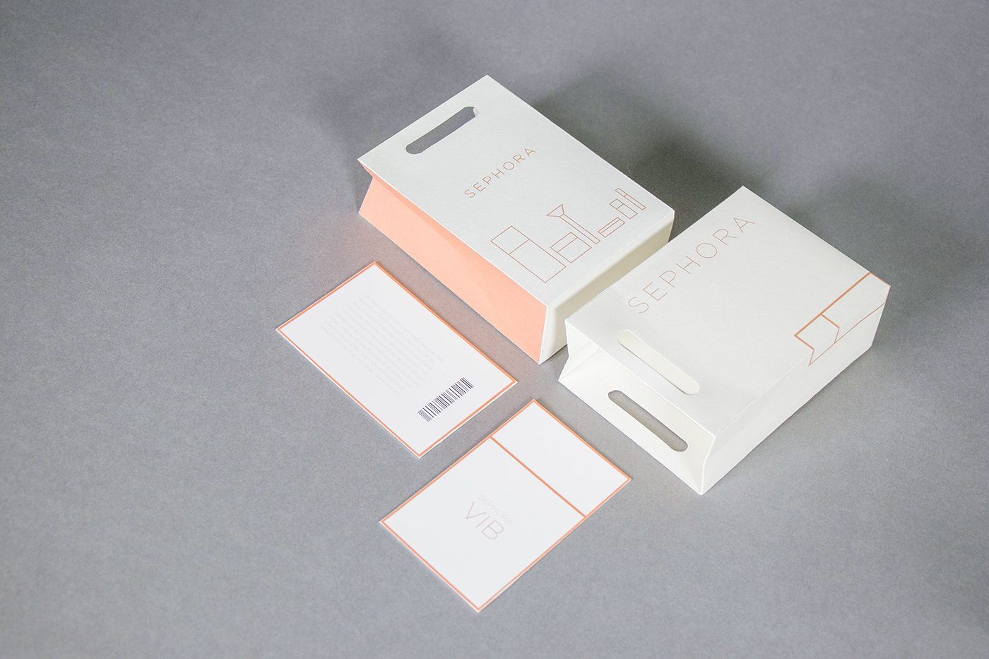 branding  shopping bag card card design Packaging sephora Rebrand redesign adobeawards