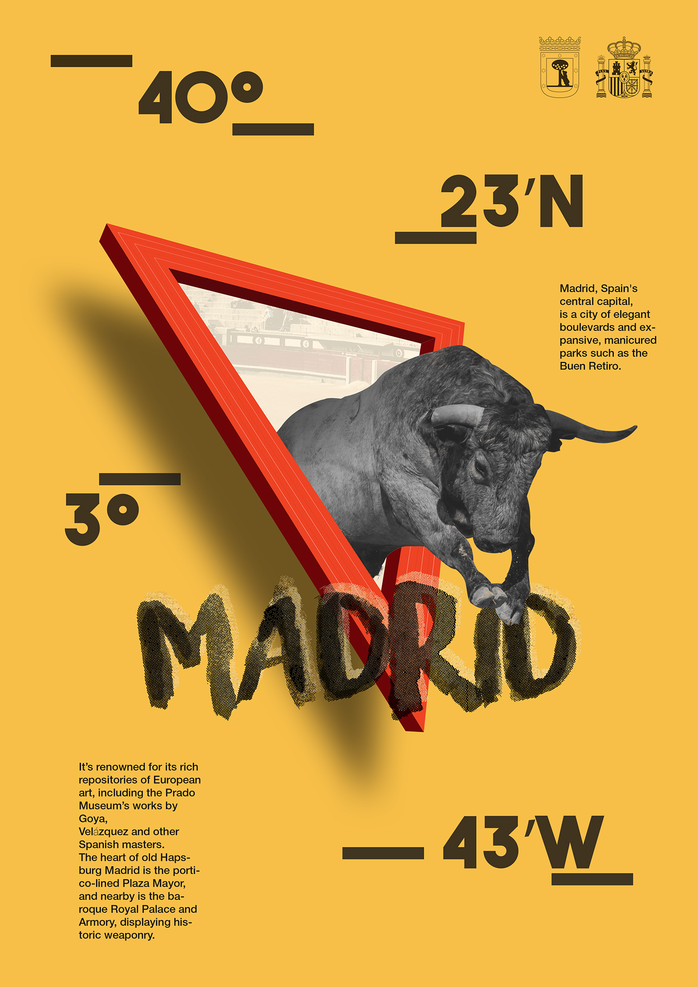 madrid art direction  graphic design  spain typography   Digital Art  ox bull triangle showusyourtype