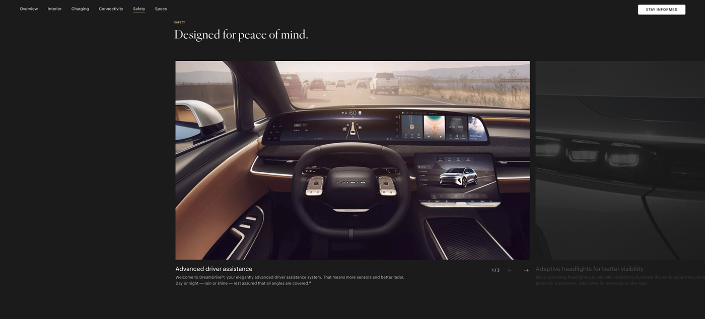 lucid automotive   3D Render exterior CGI visualization car Electric Car Advertising 