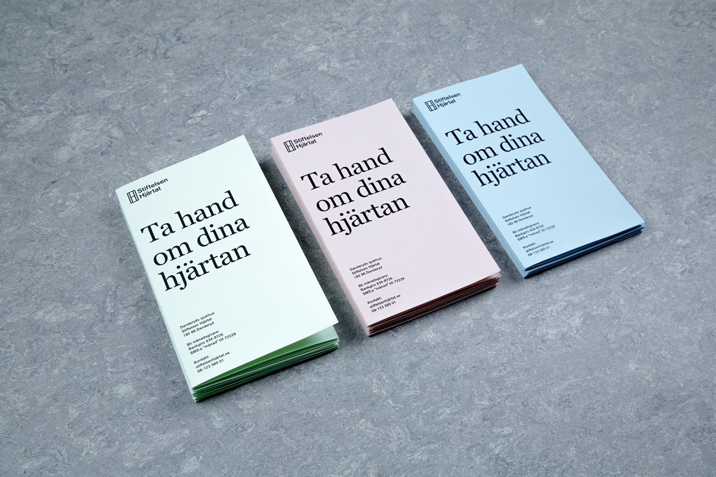 Sweden Stockholm Minimalism studio reko campaign brochure card poster hospital identity heart
