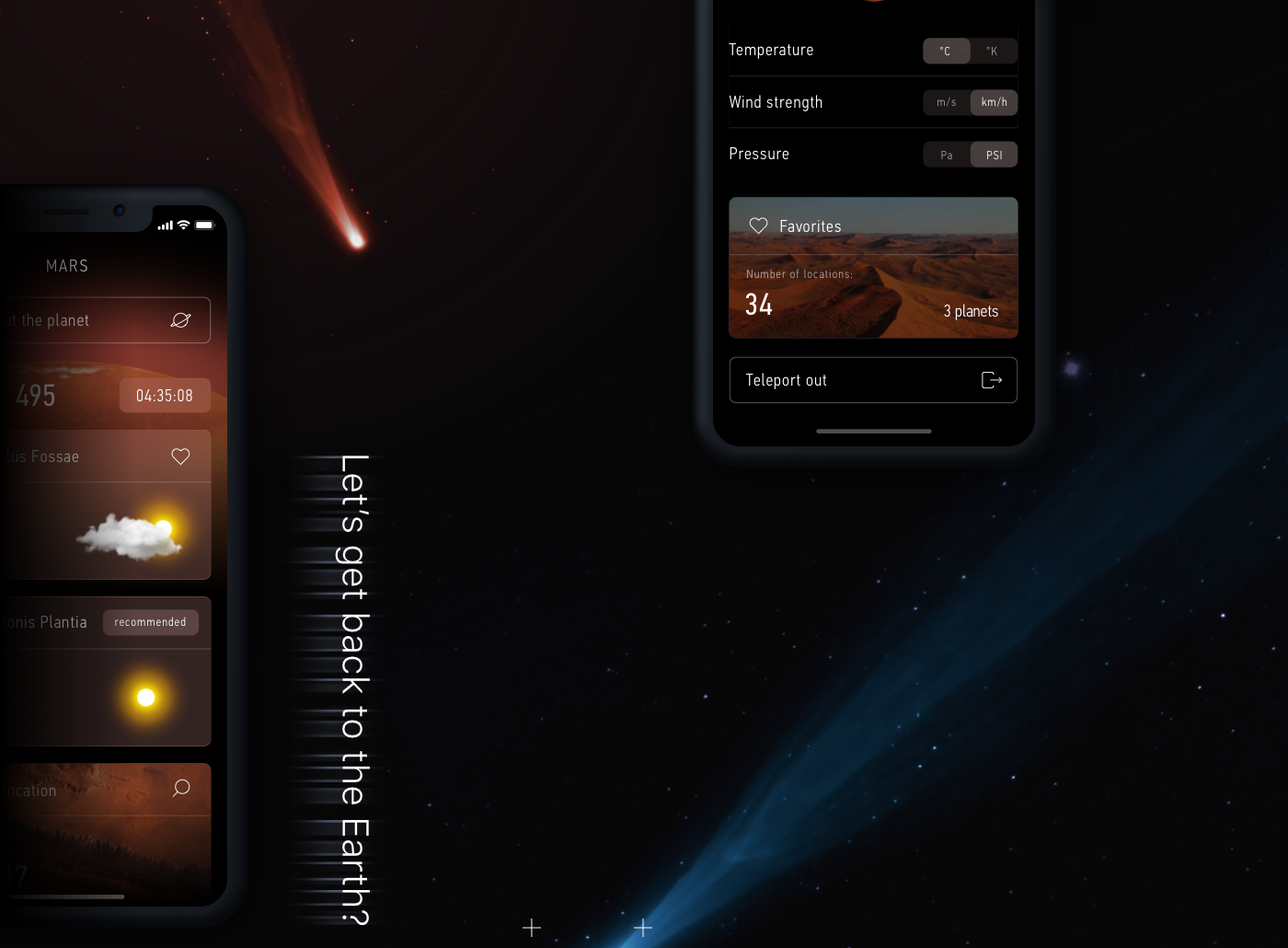 ux mobile UI animation  Interface fantasy movie concept app Mobile app