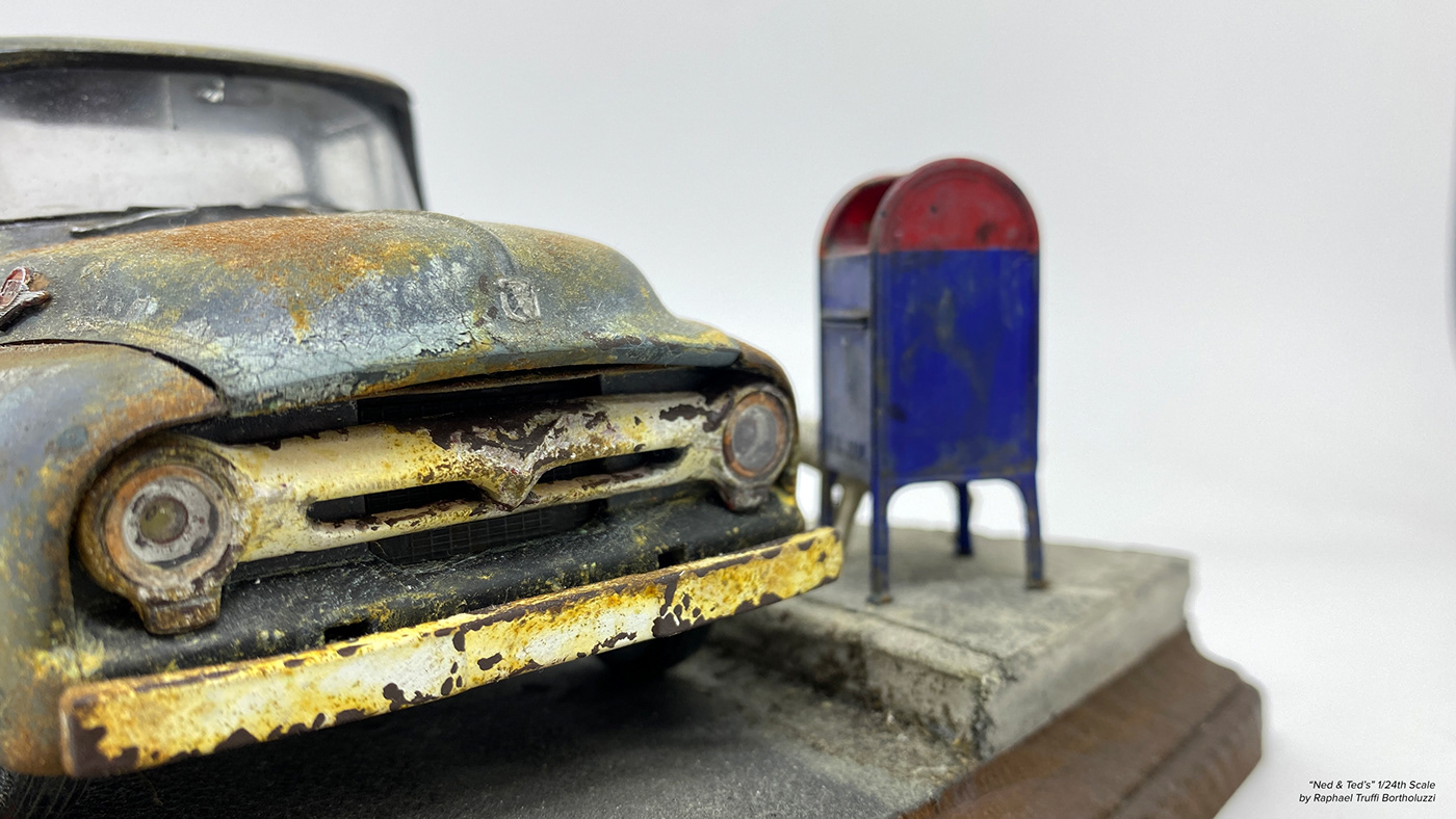 abandoned art artist automotive   crafts   Diorama handmade miniatures painting   Urbandecay