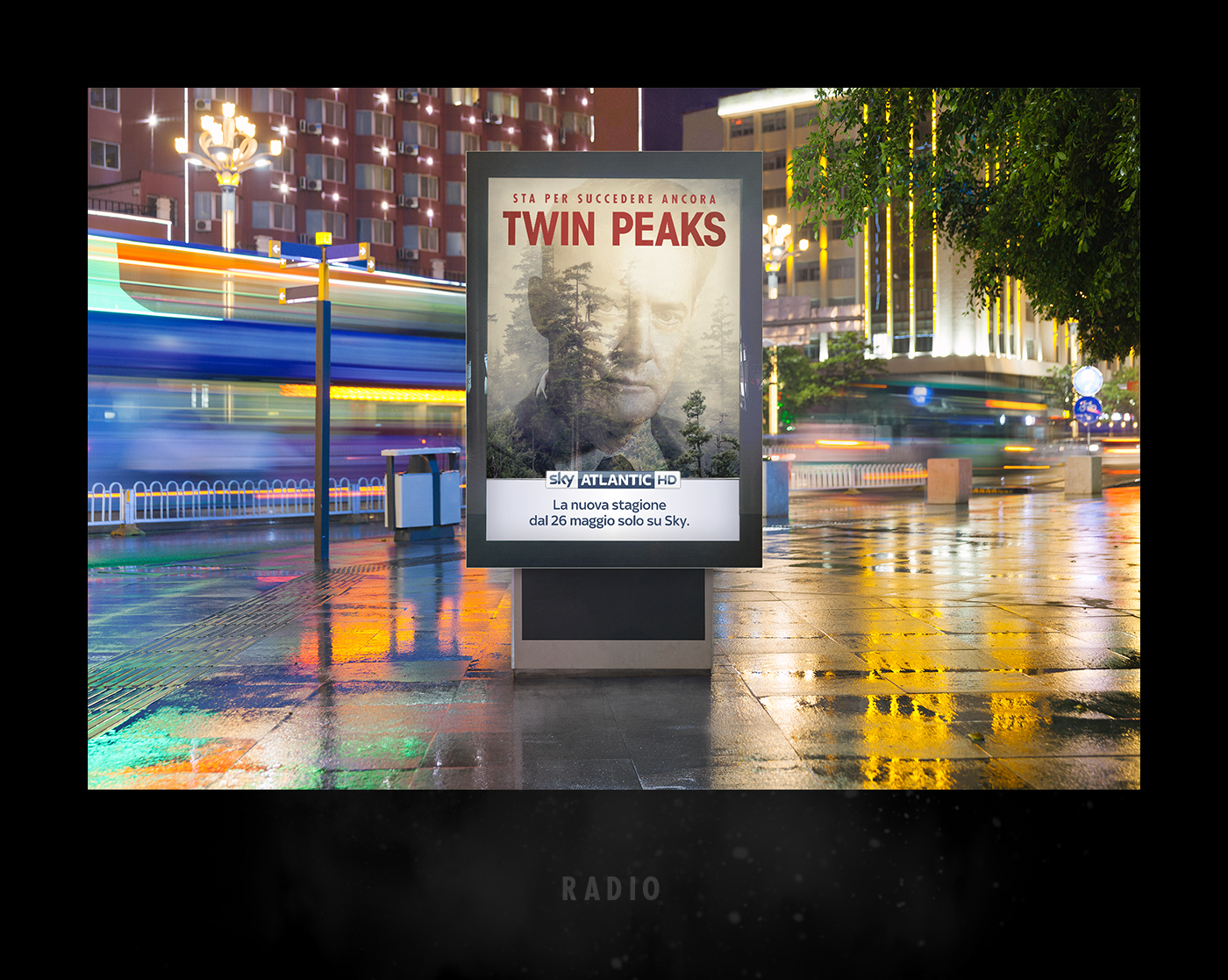 twin peaks David Lynch campaign integrated SKY Sky Atlantic tv commercial atl Radio