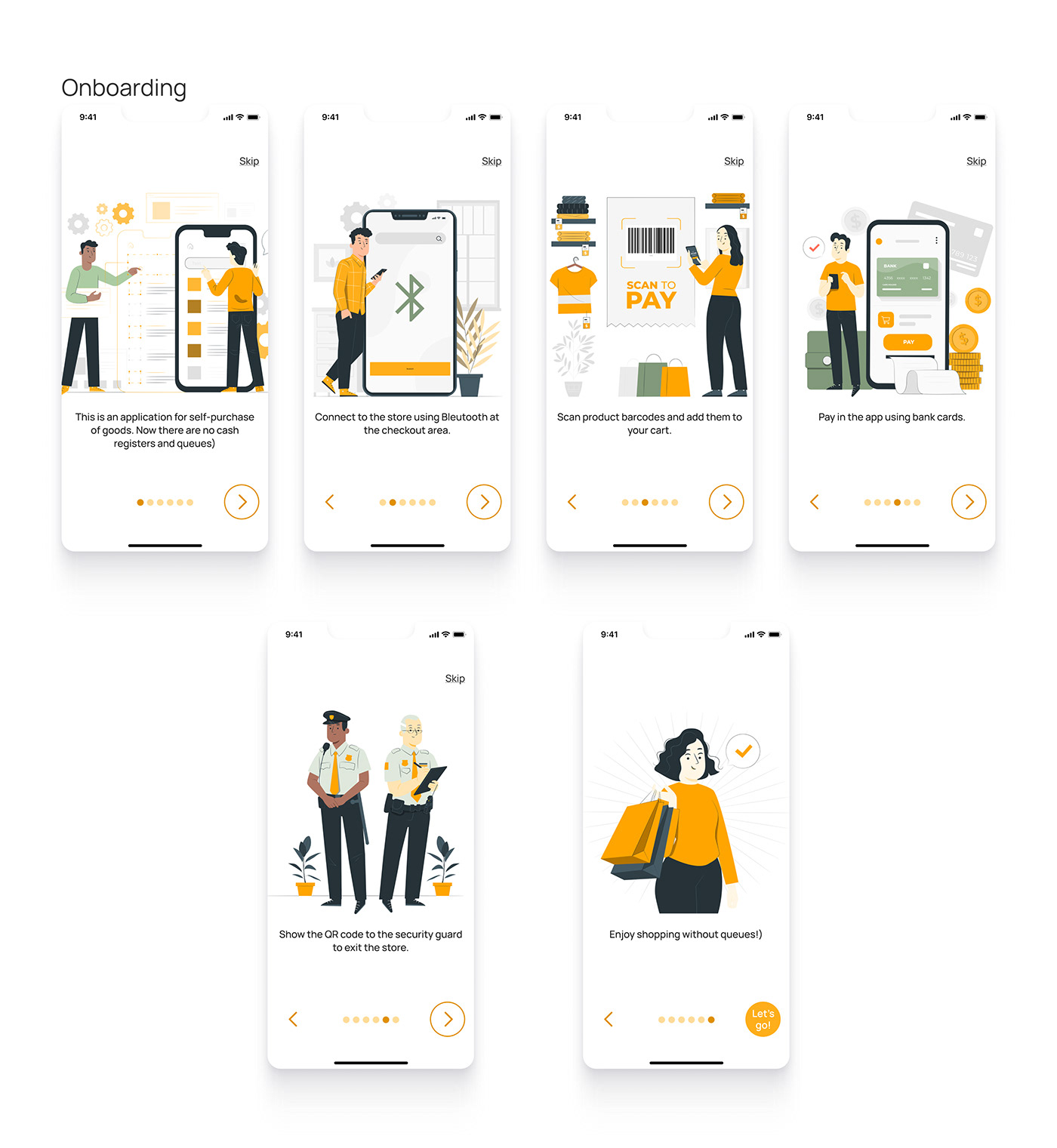 UI/UX UX design ui design Mobile app mobile design Case Study Shopping UX Research Figma scan and go
