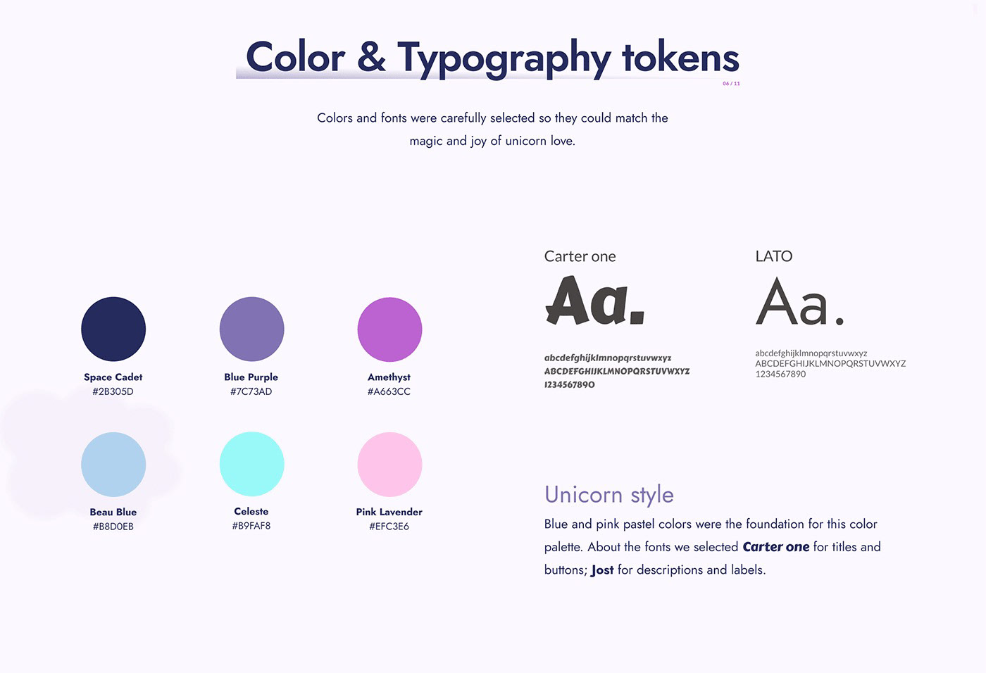 Colors & Typography tokens