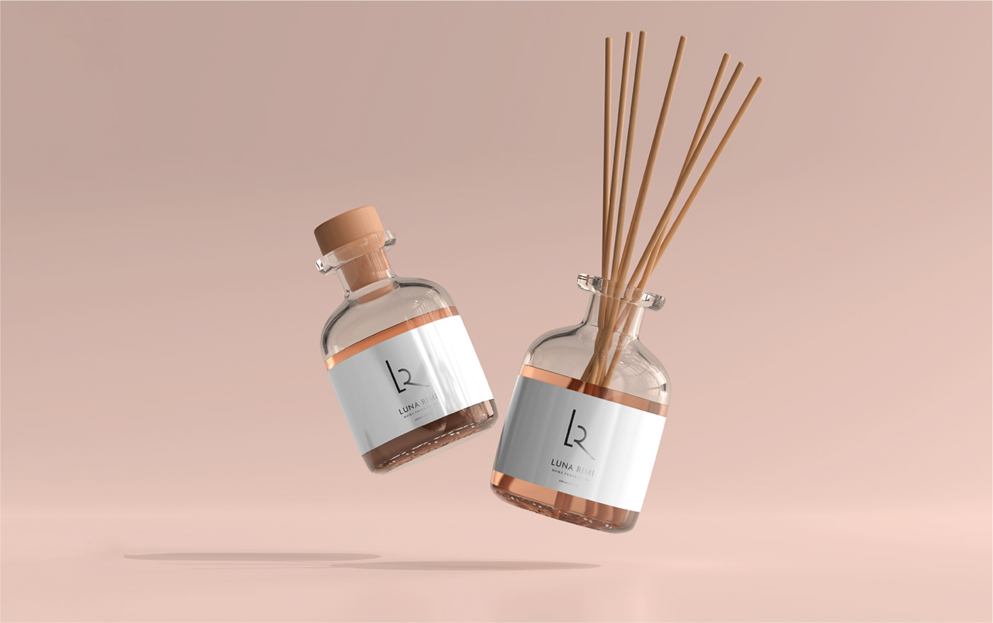 Aroma brending diffuser digital design Fragrance Isometric Logo Design package visual identity perfume