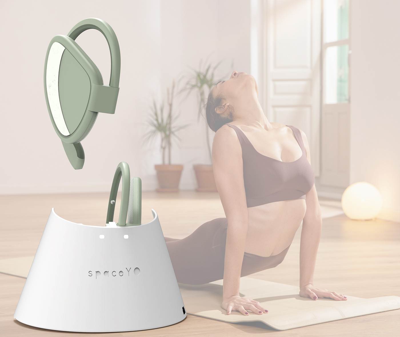 Auriculares digital diseño industrial modelado 3d Yoga