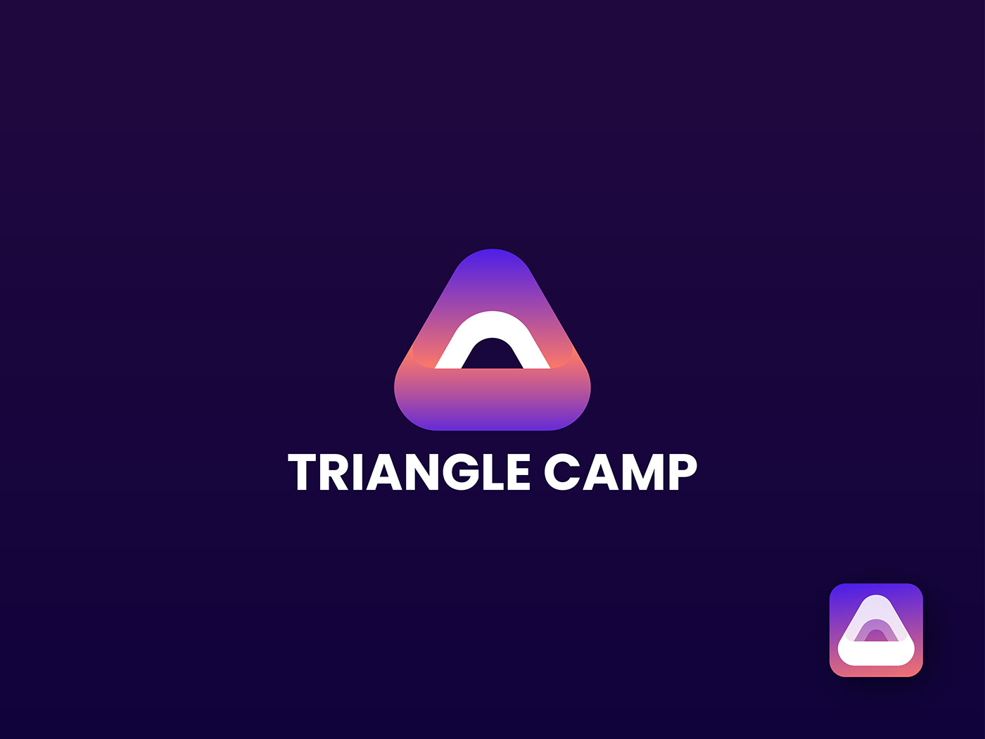 Apps Icon best logo camp camp logo campinglogo Logo Design Modern Logo triangle triangle logo trianglecamp