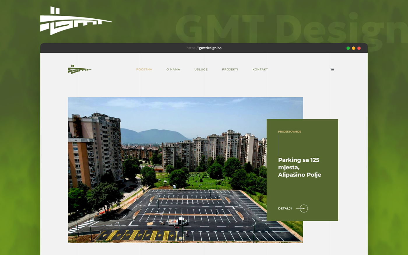 Website design wordpress olive brand identity visual company contractor architecture visualization