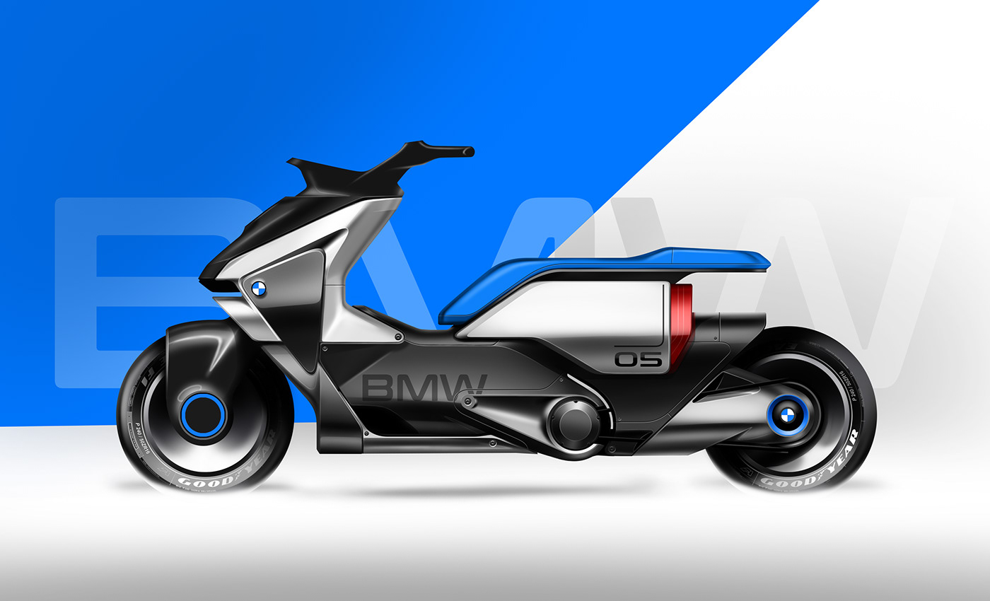 design BMW BMW Motorrad motorcycle electric vehicle Automotive design transportation automotive   sketch industrial design 