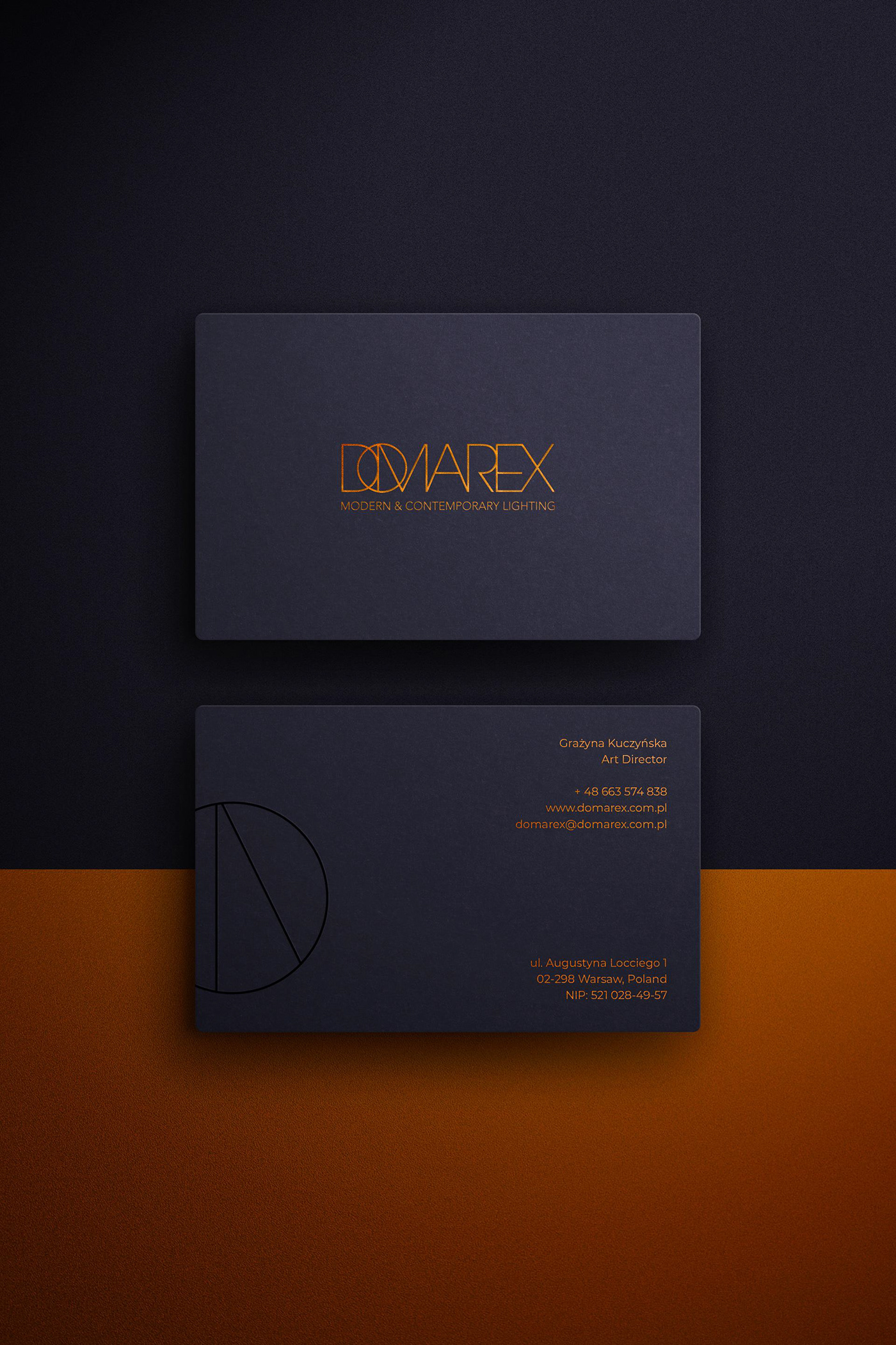 Domarex business card.