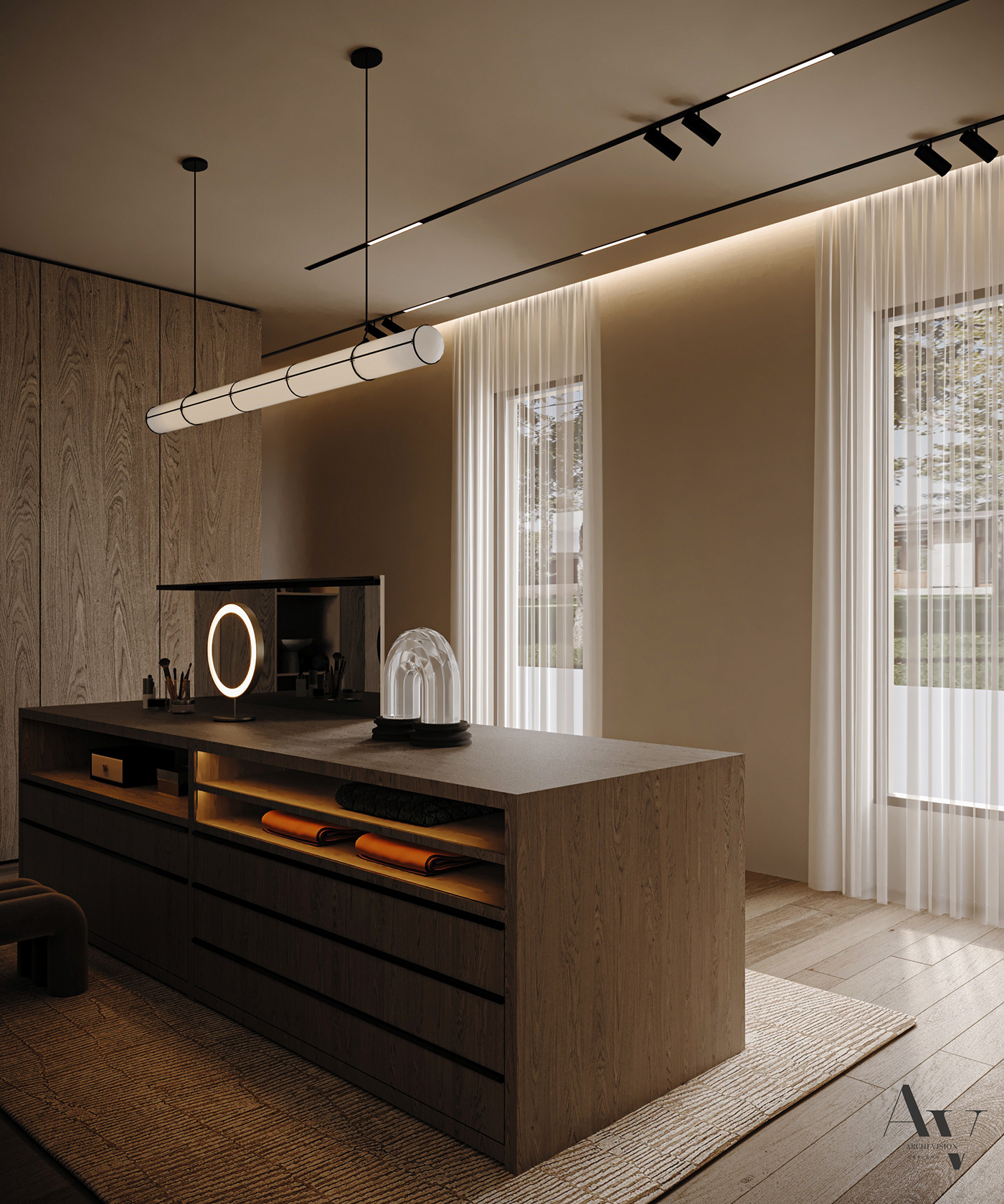 indoor architecture interior design  Render visualization 3D modern 3ds max corona archviz