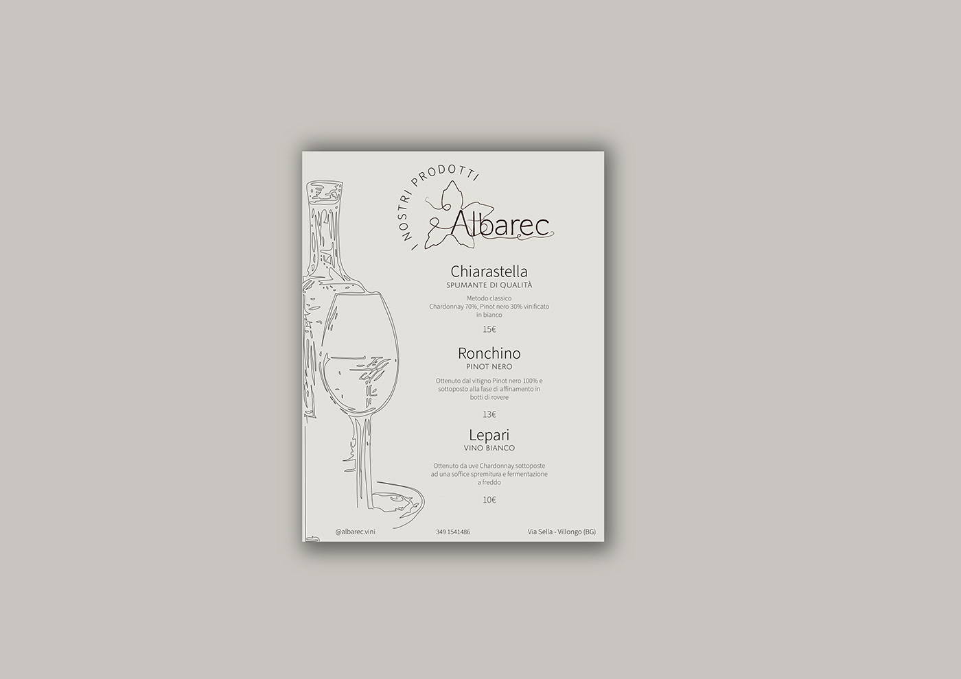 design listino prezzi Graphic Designer catalogo wine logo ILLUSTRATION  Wine Bottle winery brand identity