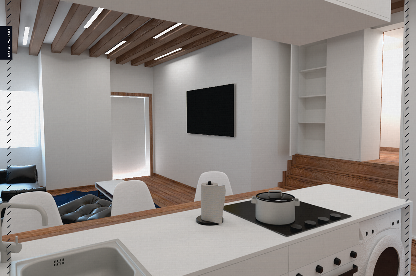 redesign interior design  Render rendering home apartment