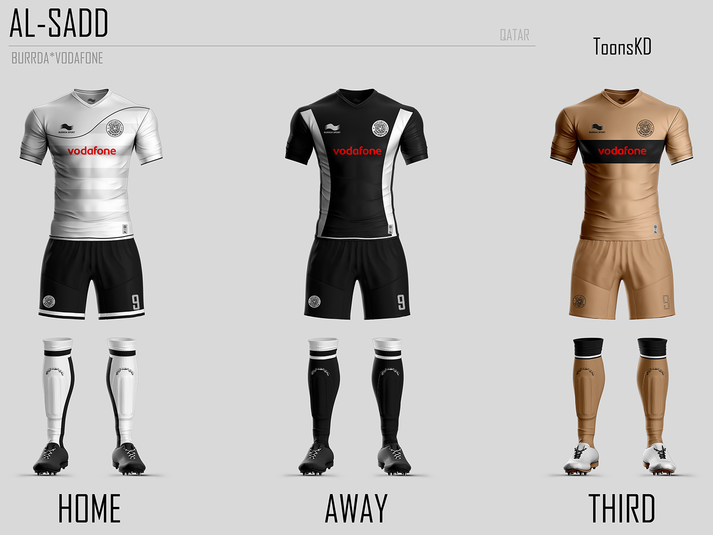 ALSADD conceptkit KitDesign football soccer alsaddsc vodafone Burrdasport kit