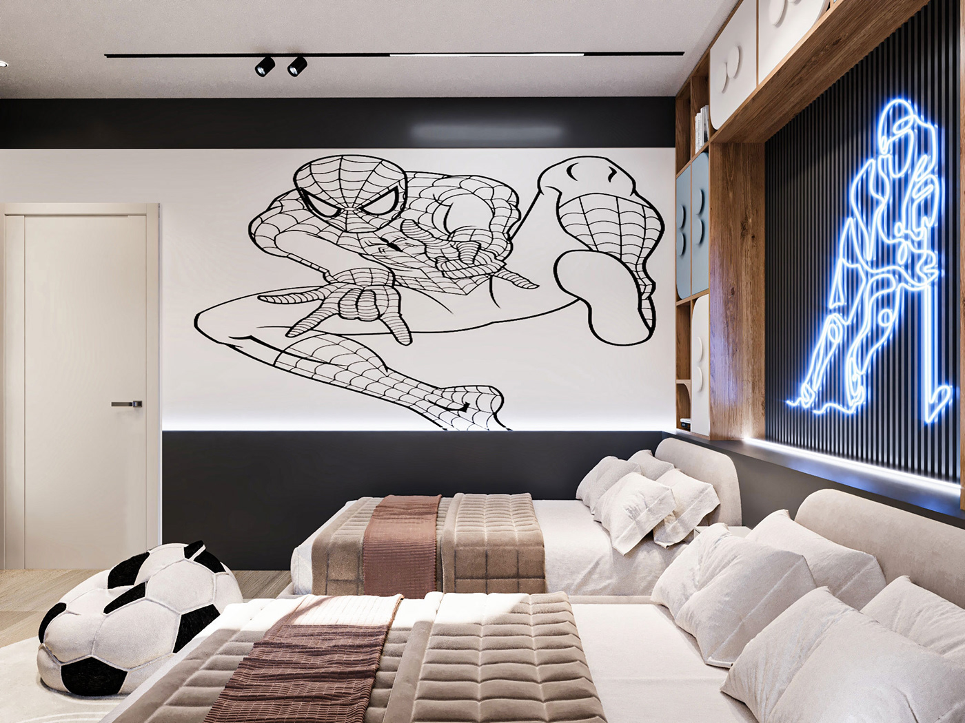 furniture interior design  Render architecture visualization 3ds max corona design bedroom children bedroom