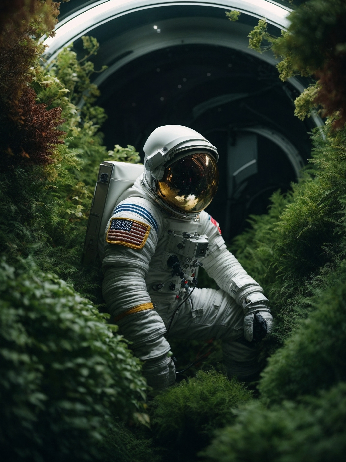 artificial intelligence ai Digital Art  artwork Flowers Nature astronaut ecological